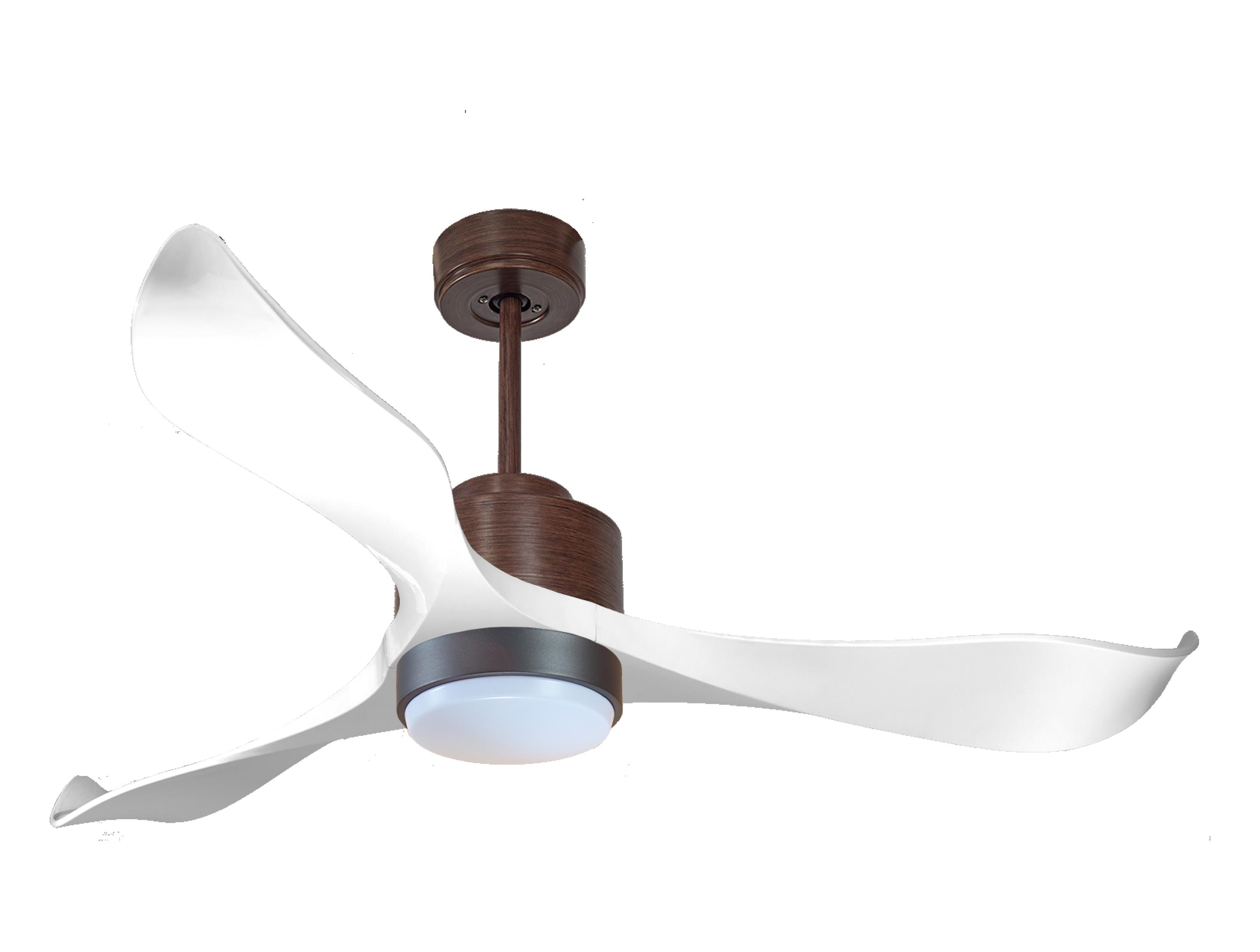 Ventilador de techo con luz motor dc canada d132 02 16 11 klassfan marrón 132 cm