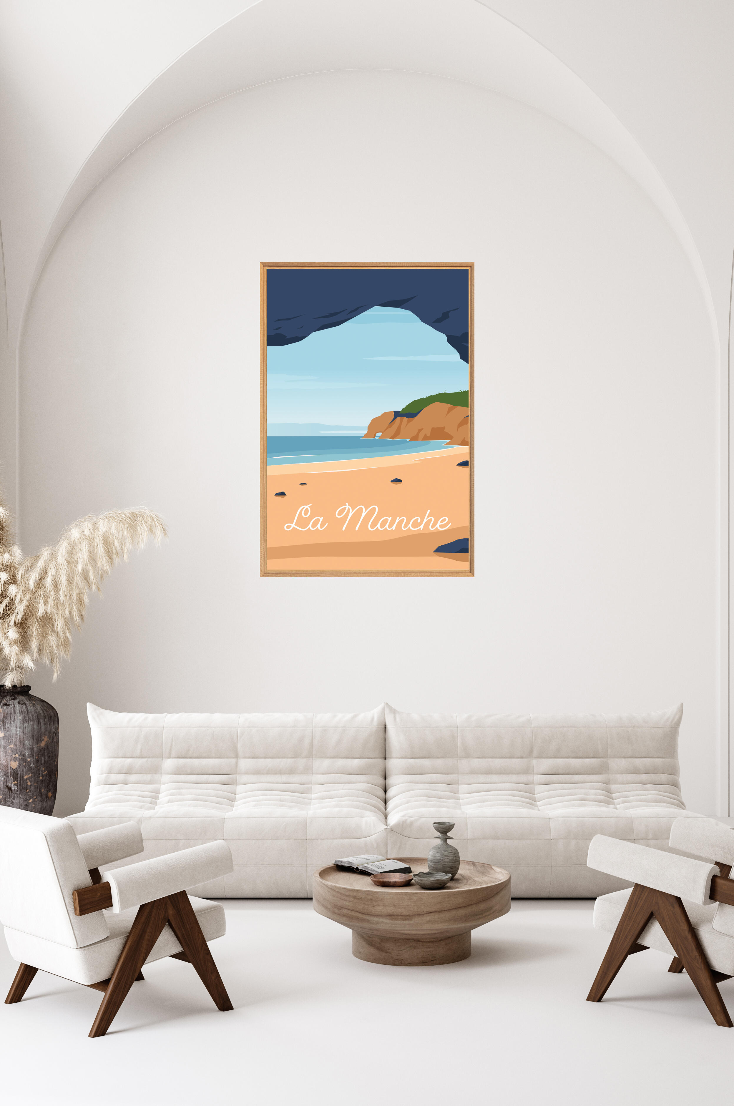 Image encadrée La manche CEANOTHE l.65 x H.97 cm - 2