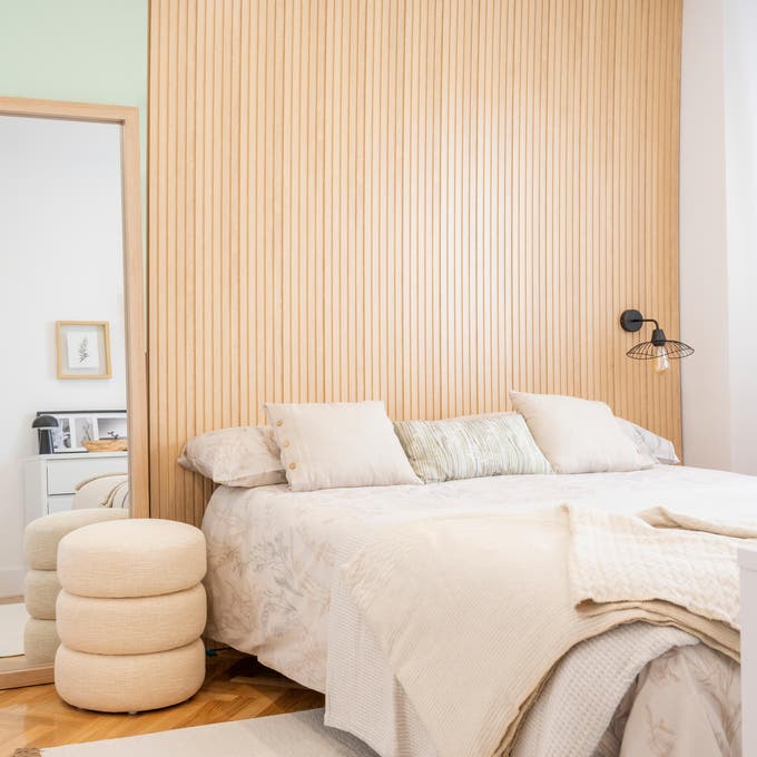 Dormitorio con palillería