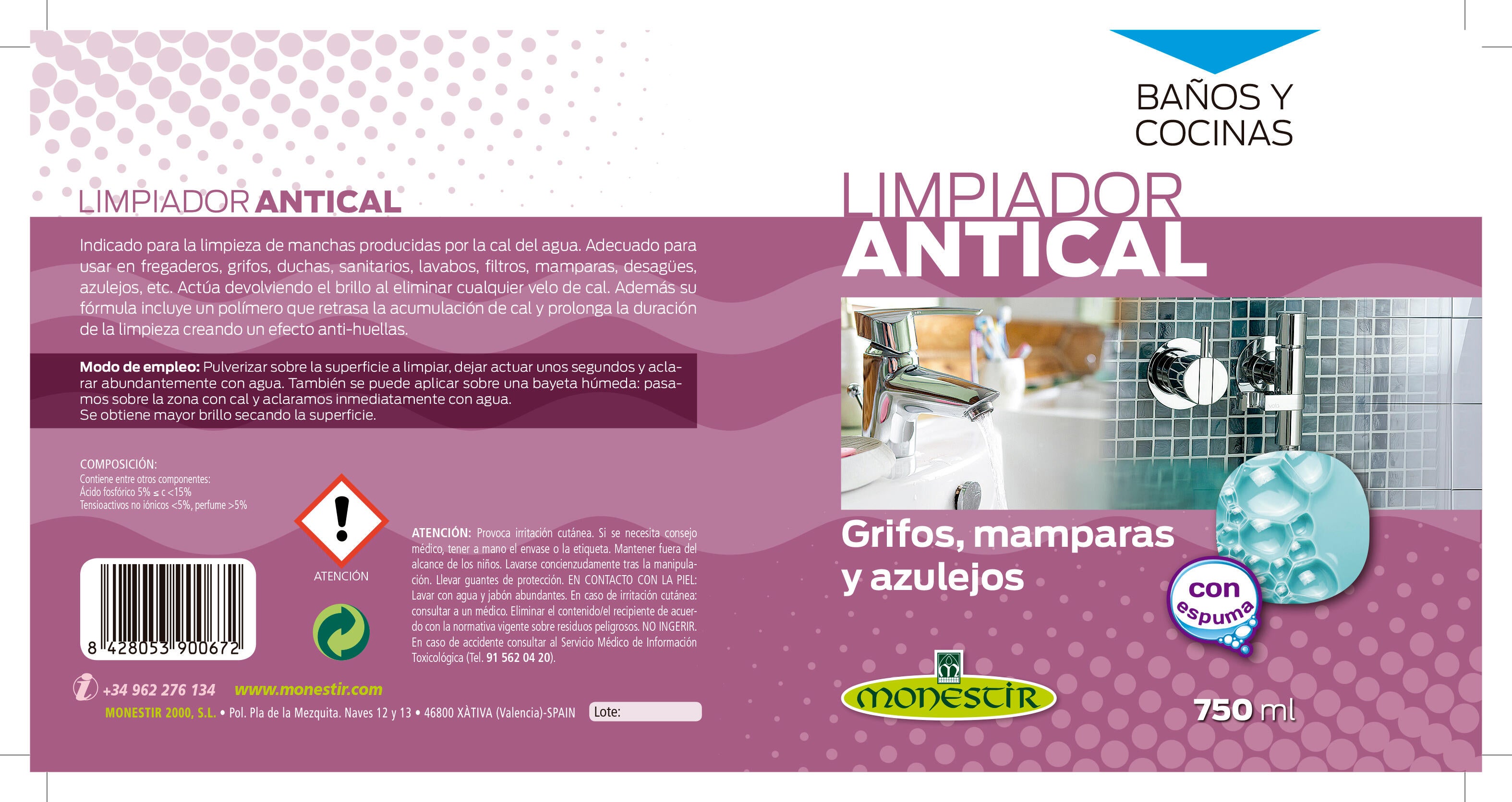 Antical MONESTIR 750ml - 6