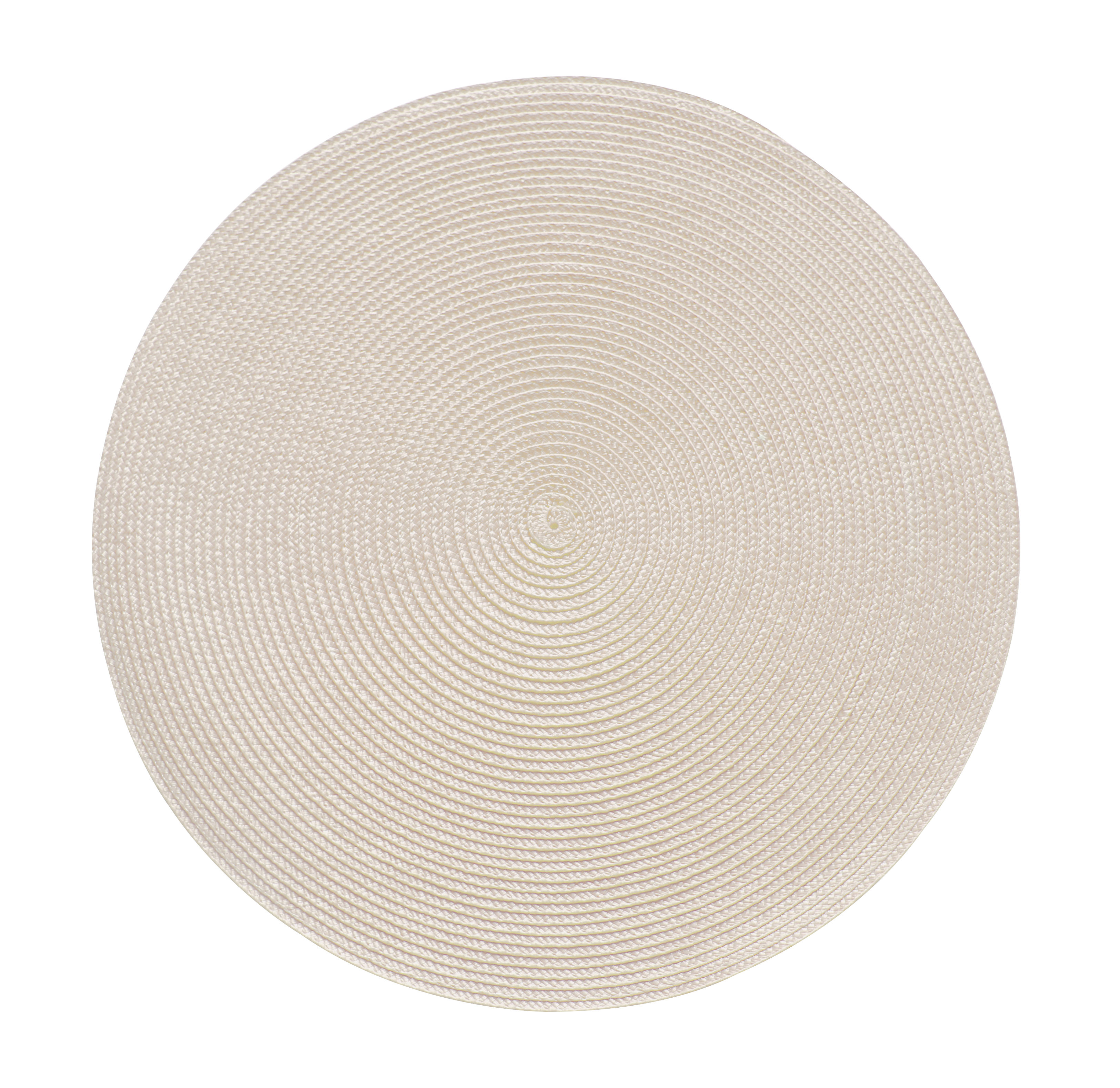 Podkładka na stół Splot okrągła śr. 38 cm beżowa