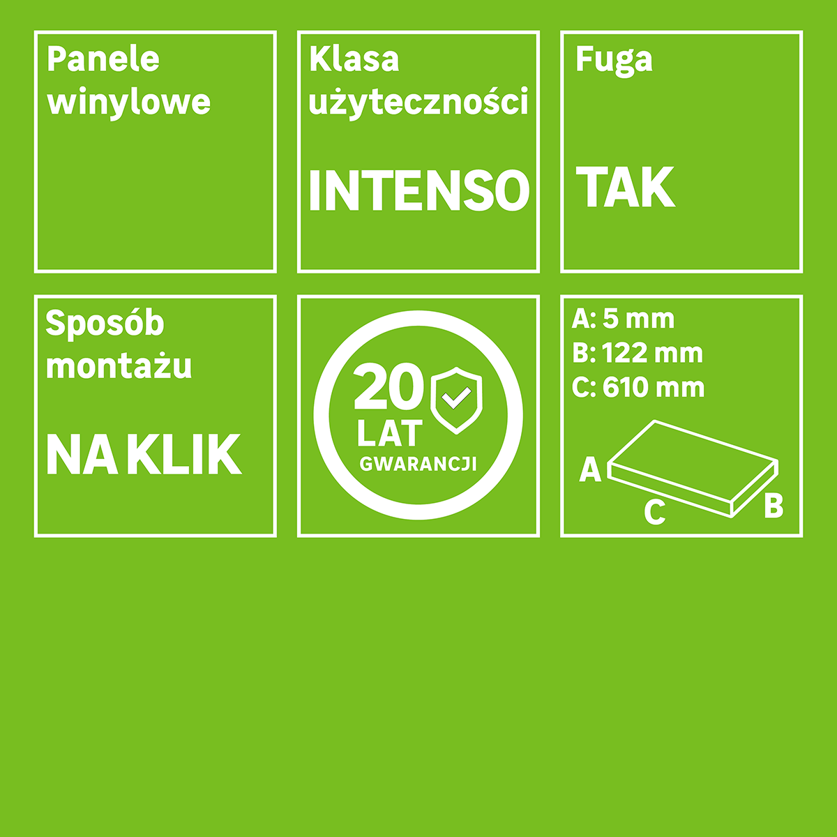 Panele winylowe SPC jodełka klasyczna Panama Intenso - 12