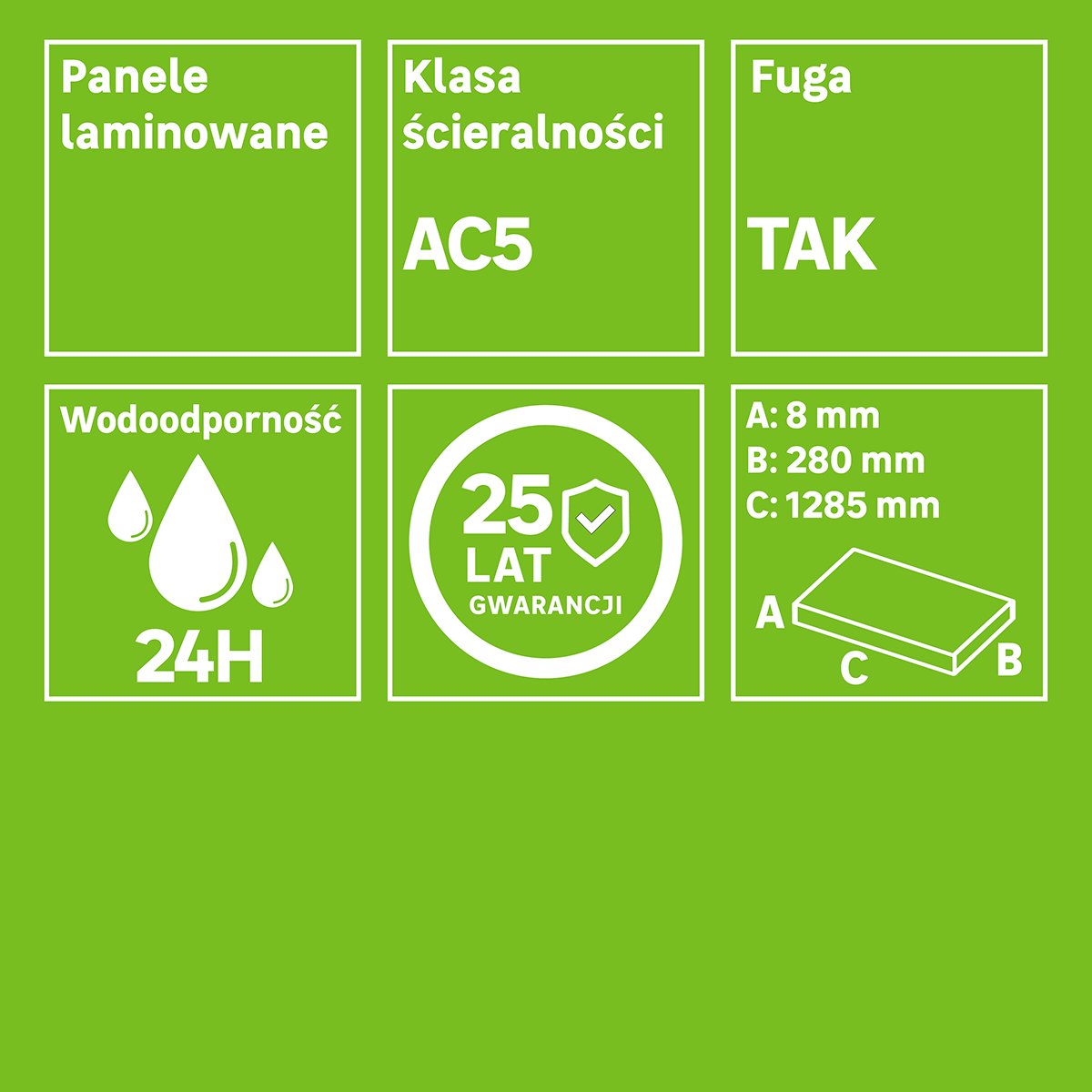 Panele podłogowe laminowane wodoodporne AC5 8 mm Classen Cassano - 9