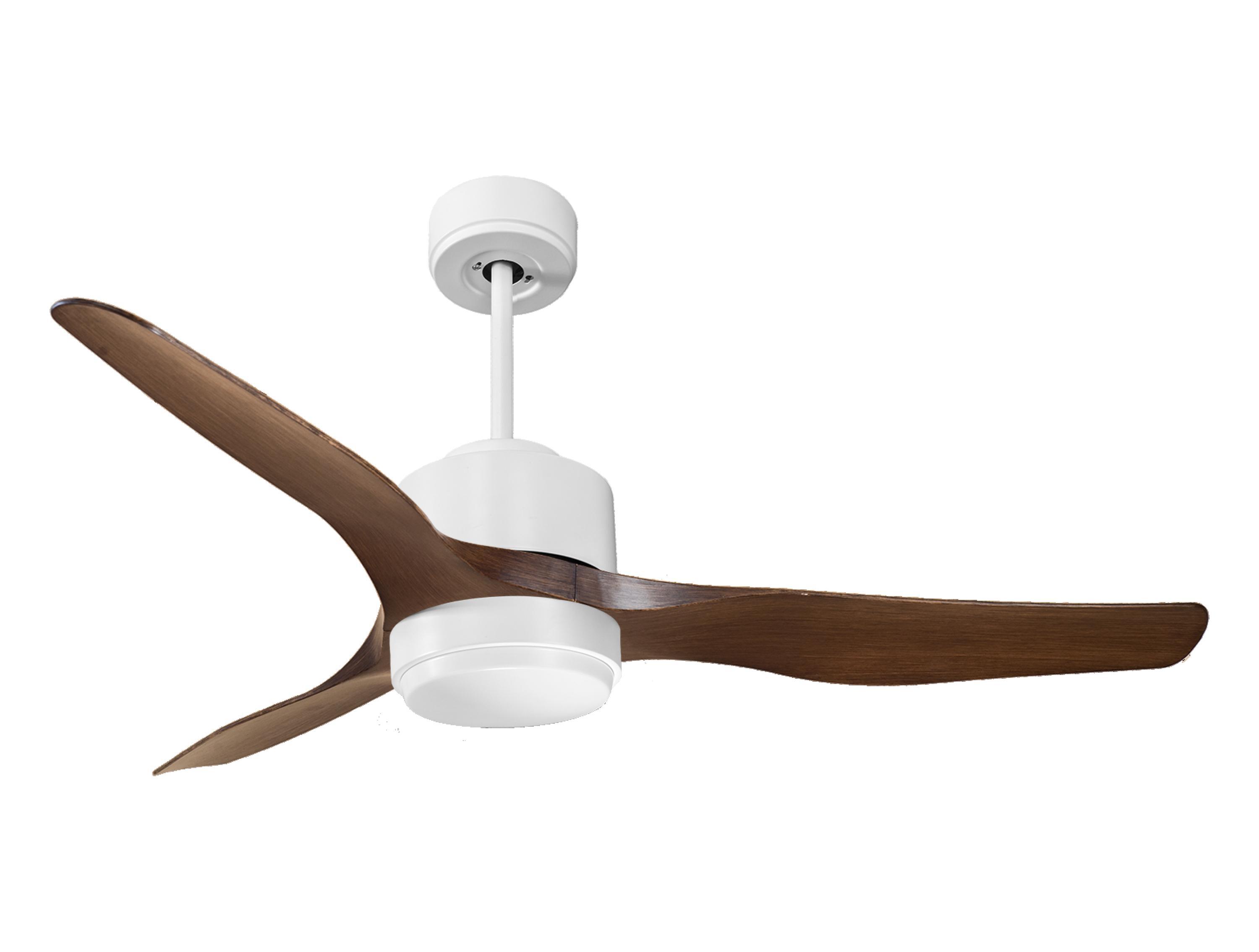 Ventilador de techo con luz motor dc baza d127 03 12 12 purline blanco 127 cm