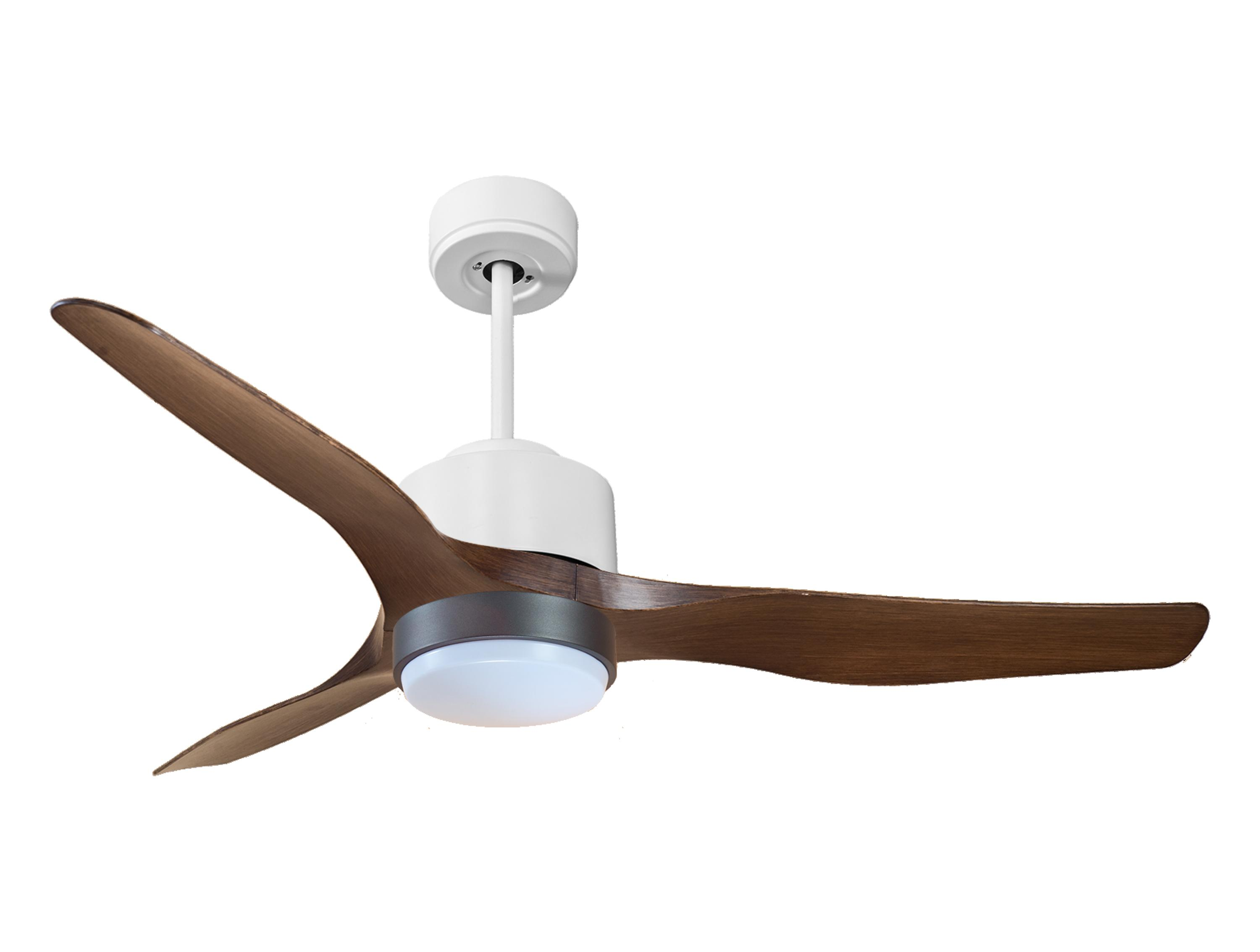 Ventilador de techo con luz motor dc baza d127 03 12 11 purline blanco 127 cm