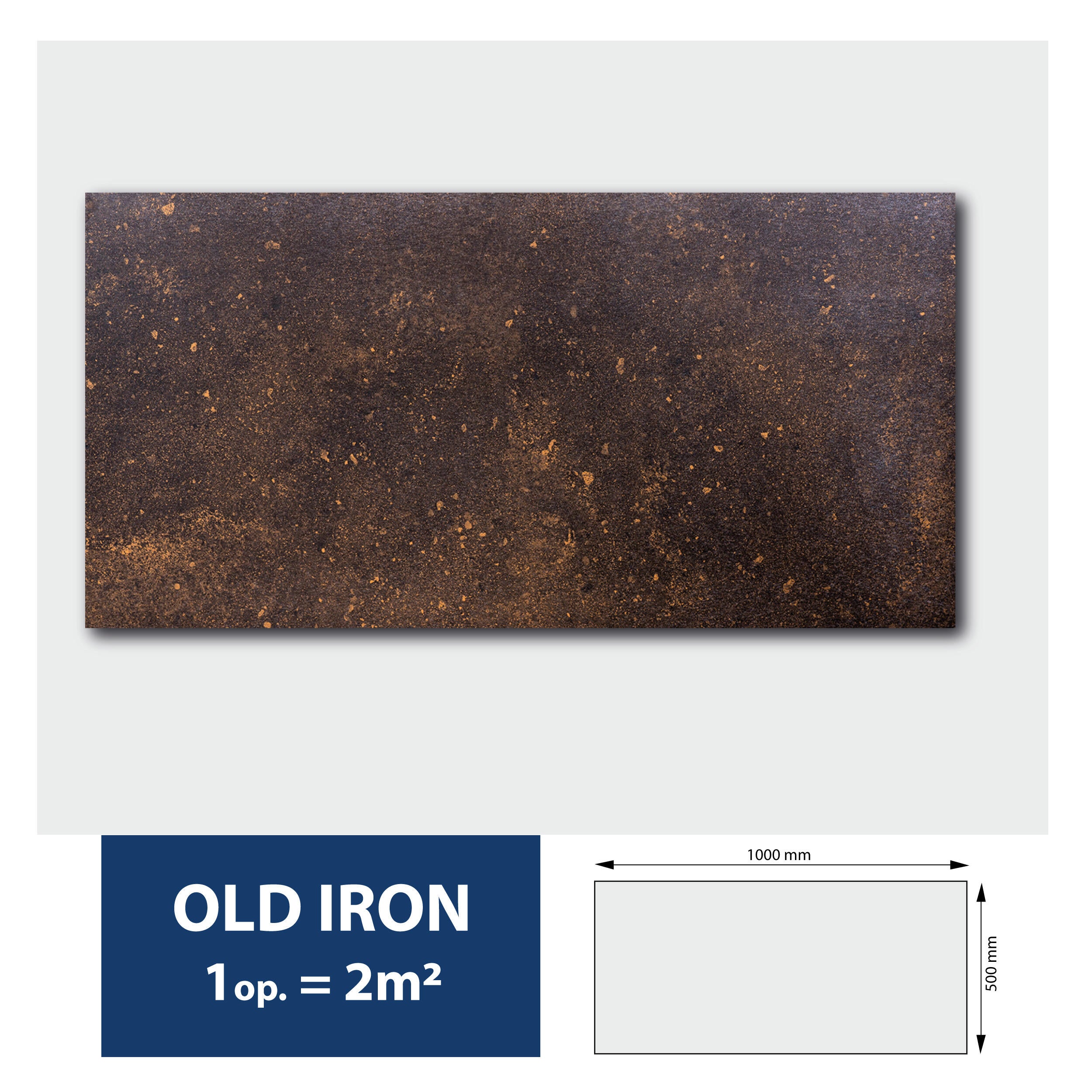 Panel dekoracyjny Old Iron 100 x 50 cm polistyren 4 szt. DMS - 5
