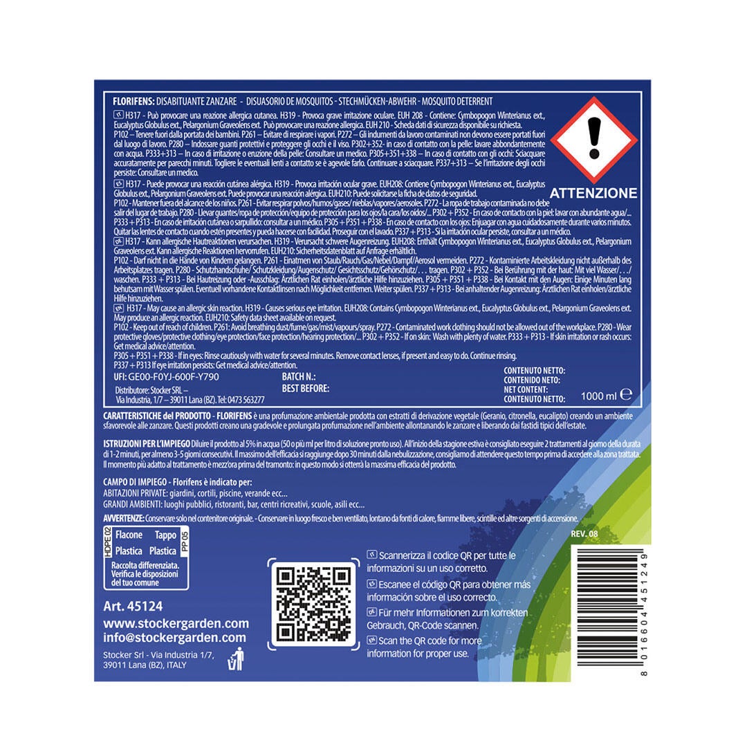 Disabituante liquido per zanzare STOCKER Florifens 1 L - 4