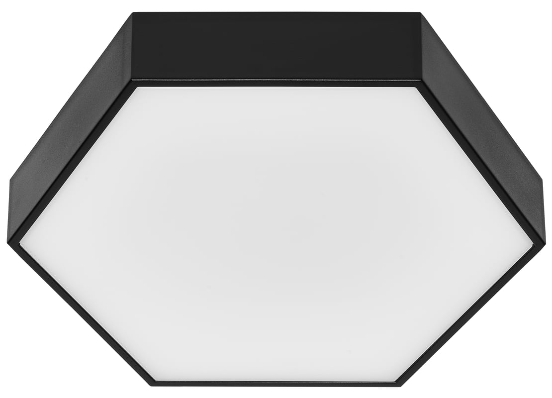 Plafon Gunza czarny śr. 25 cm 1700 lm IP44 LED Inspire