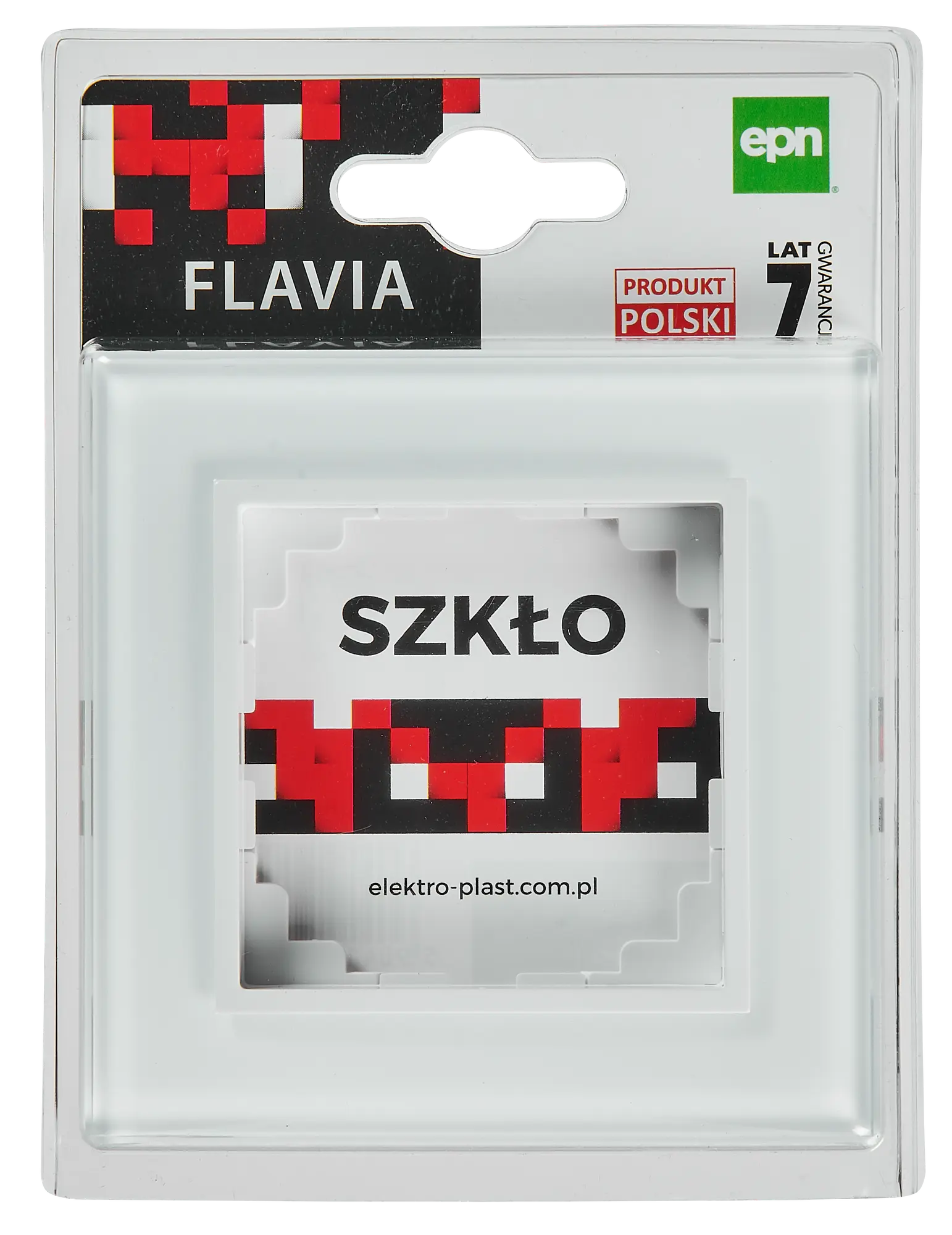 Ramka pojedyncza Białe szkło FLAVIA ELEKTRO-PLAST - 2