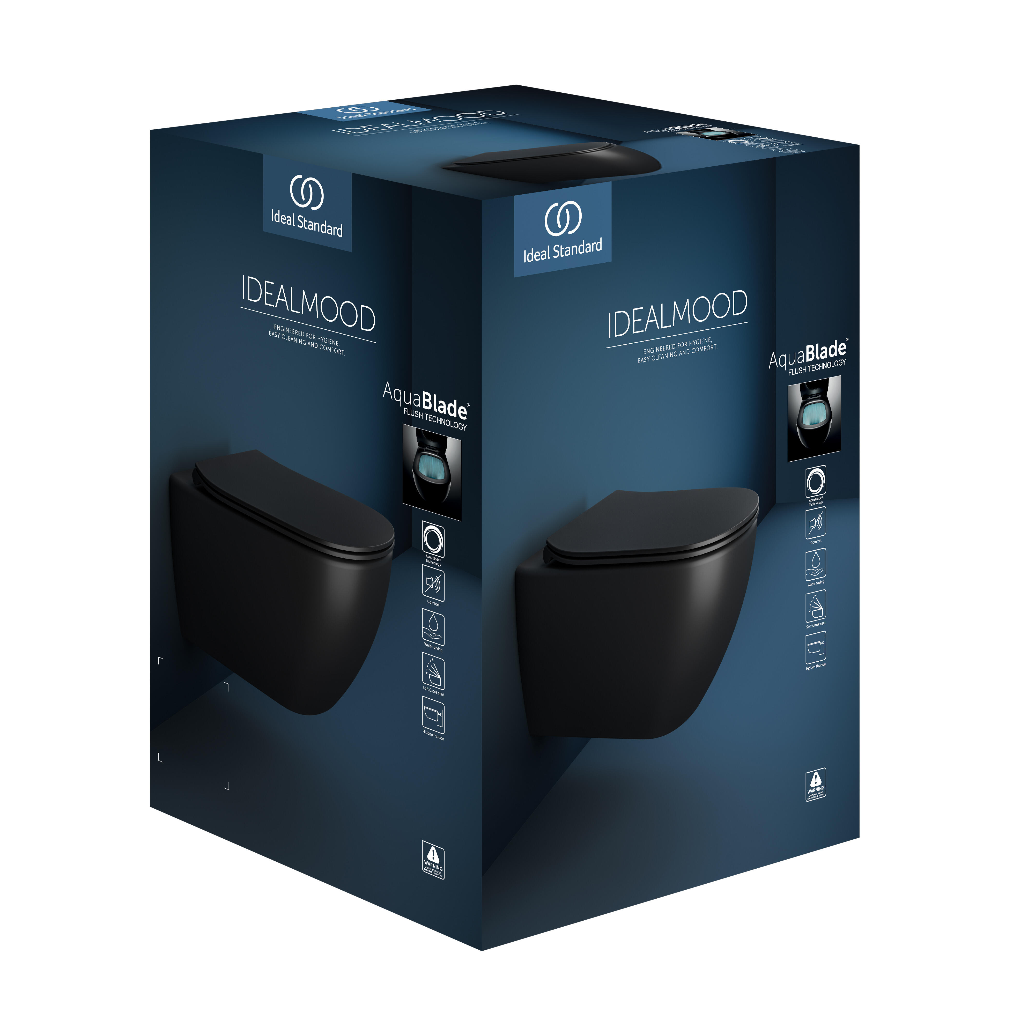 Taza WC suspendido IDEAL STANDARD Idealmood negro mate - 6