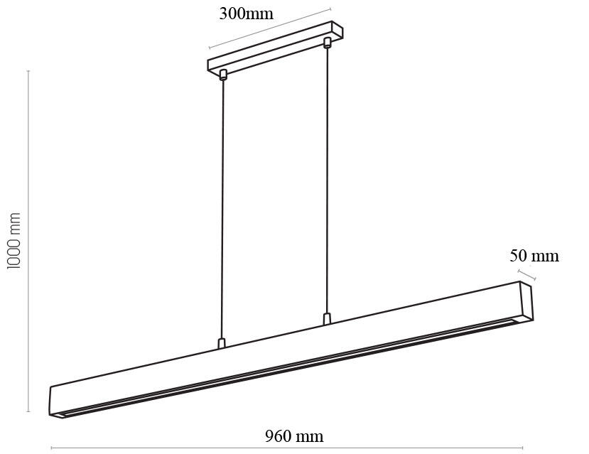 Lampa wisząca Teo drewno LED Tk Lighting - 23