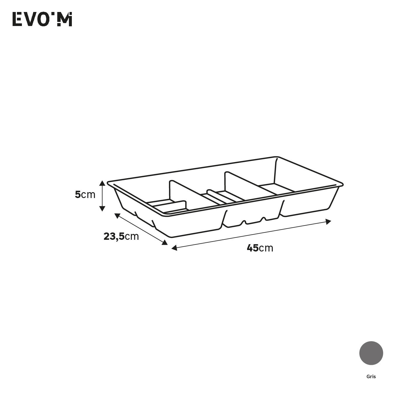 Organiseur SPACEO Evo'M en feutrine taille L - 2