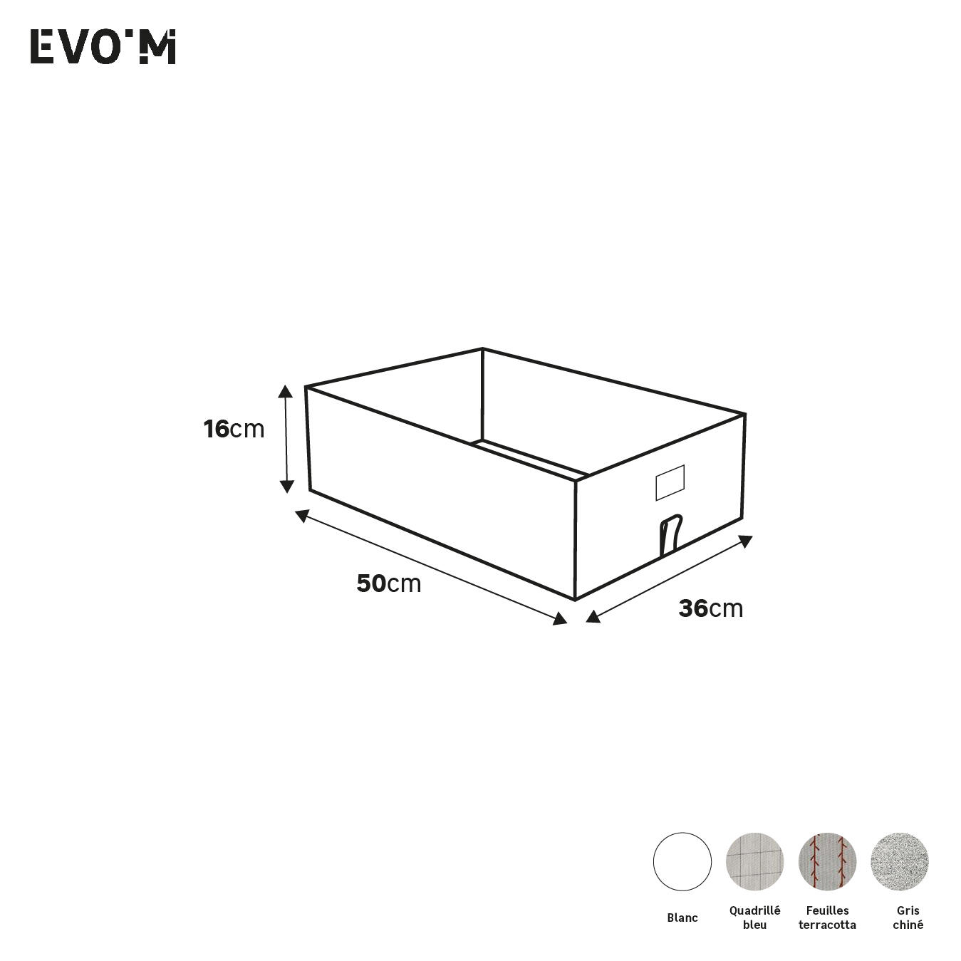 Panier SPACEO evo'm blanc H.16 x l.36 x P.50 cm - 3
