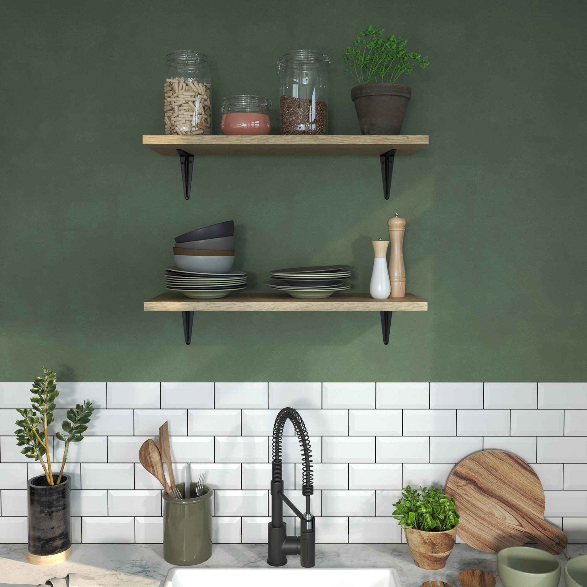 Equerre Normo acier peint noir, H.15 x P.12.5 cm - 2