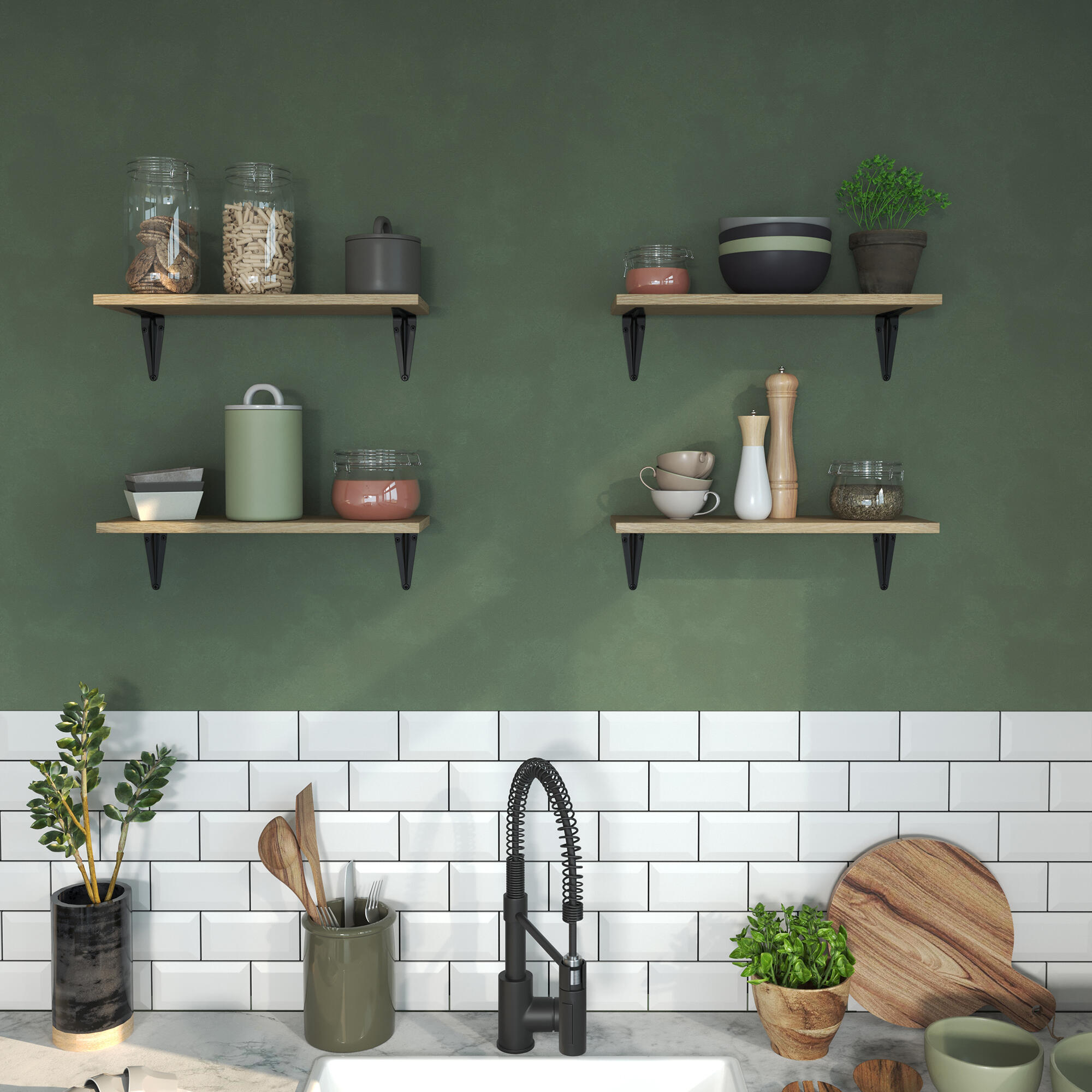 Equerre Normo acier peint noir, H.12.5 x P.10 cm - 2