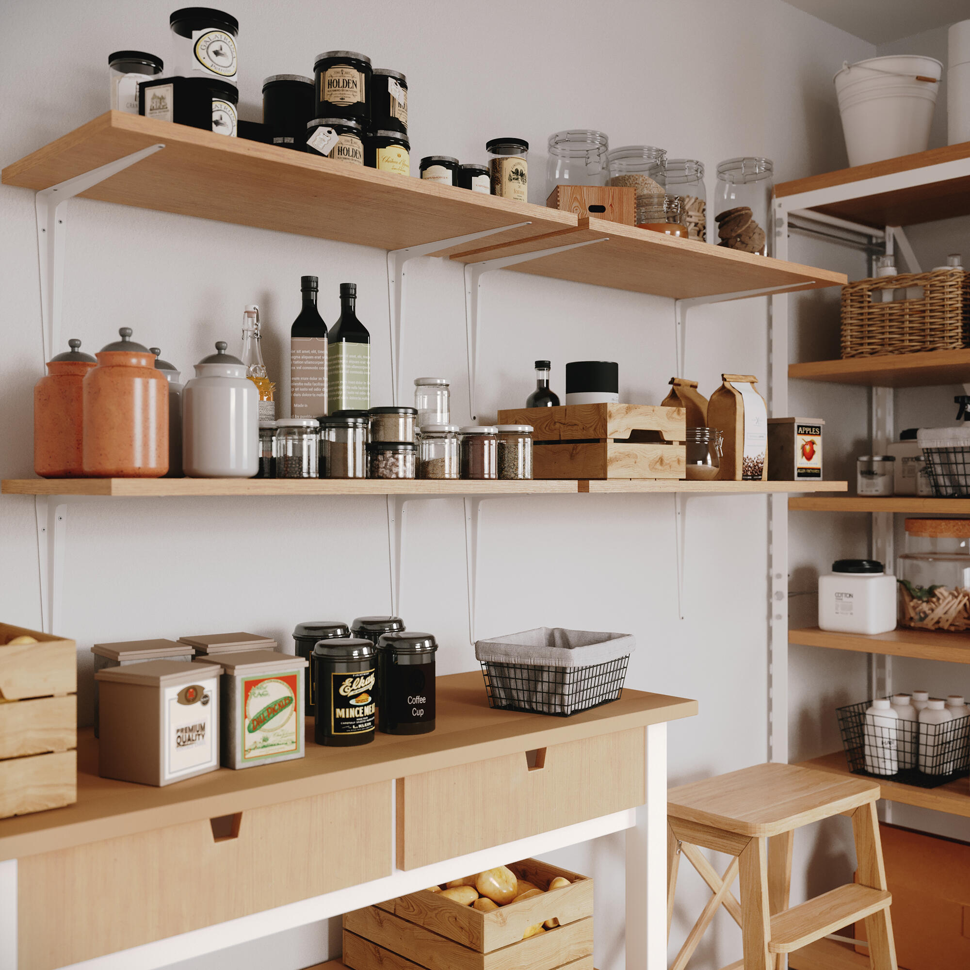 Suporte para prateleira com nervo aço branco 30x35 cm 23 kg Normo - 2