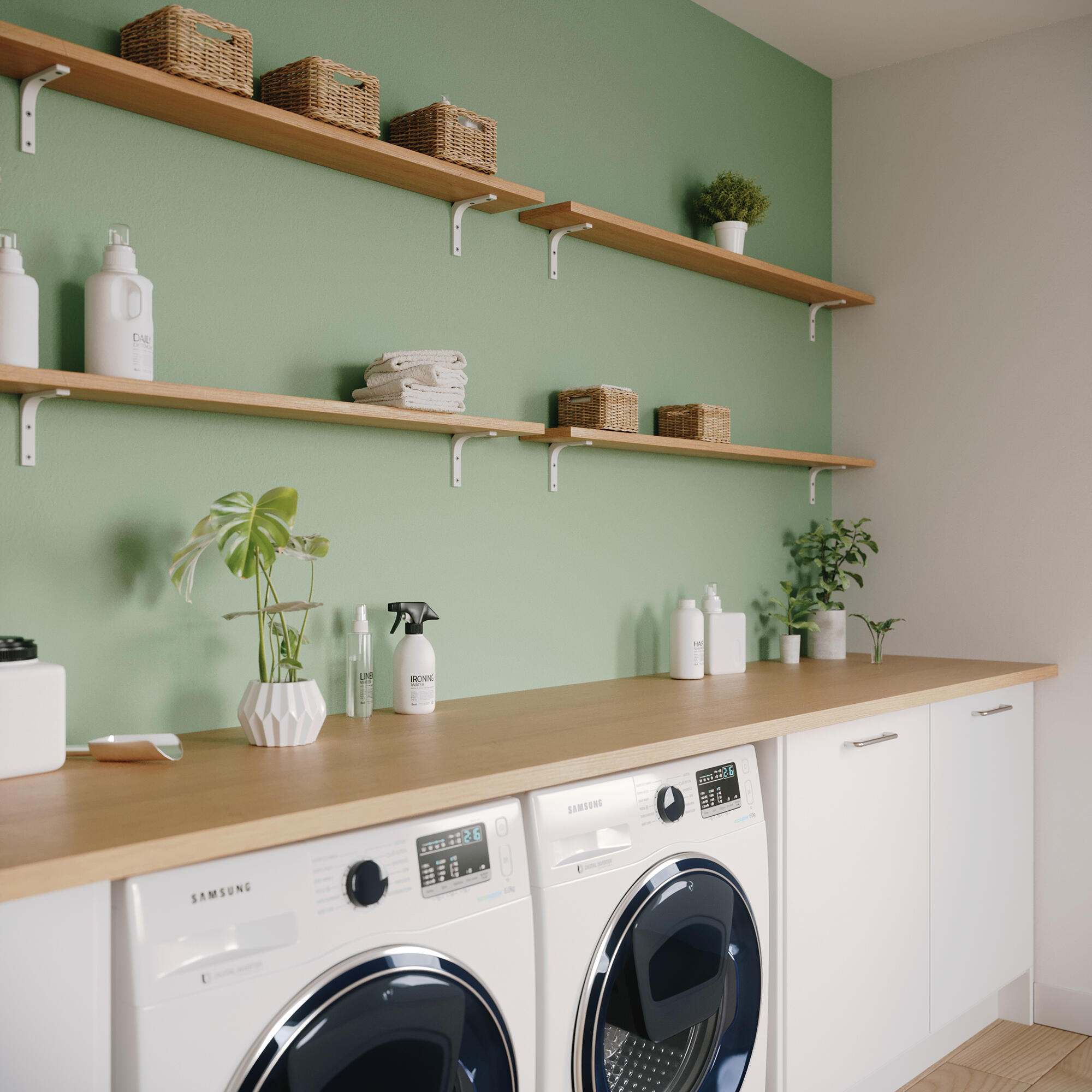 Equerre Modern acier peint blanc, H.10 x P.10 cm - 2