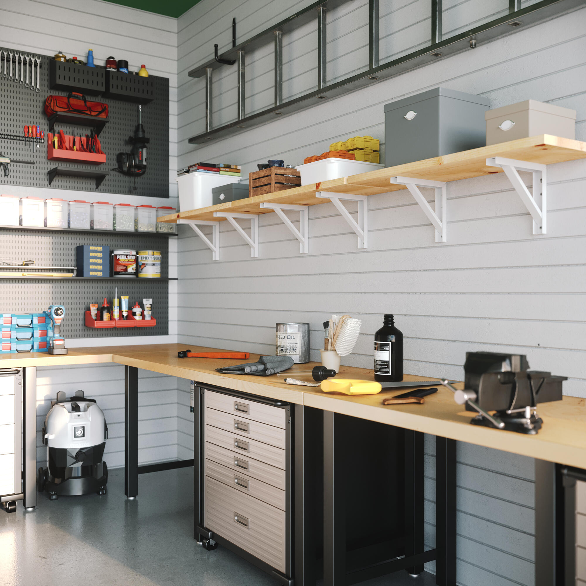 Suporte para prateleira reforçado aço branco 18x20 cm 60 kg Forta - 2