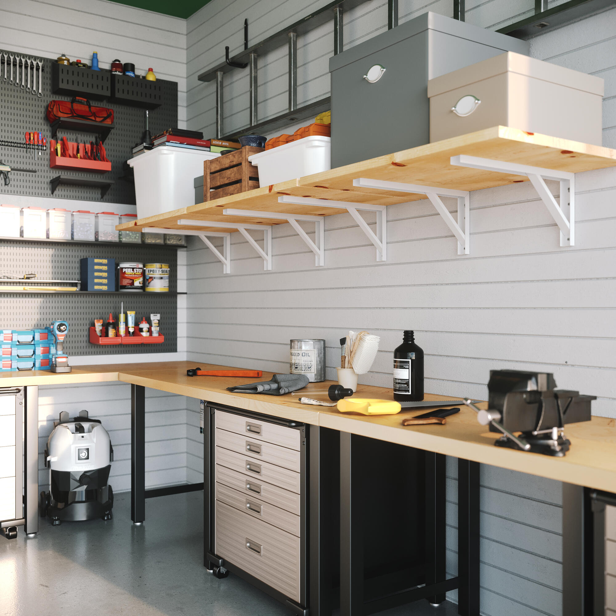 Suporte para prateleira reforçado aço branco 18x40 cm 70 kg Forta - 2