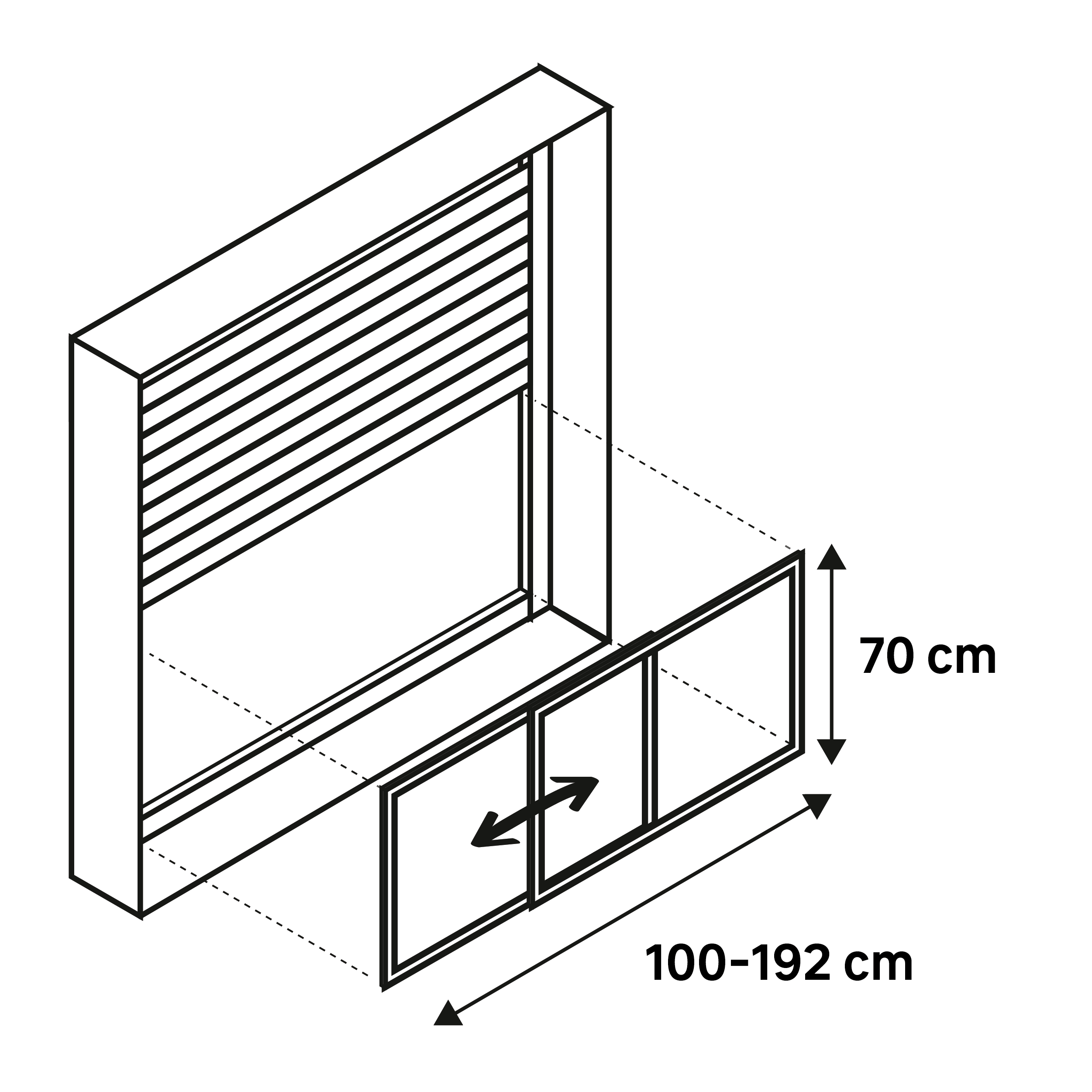 Rede mosquiteira para janela ISOXA EXTENSÍVEL BRANCO 70X100CM - 3