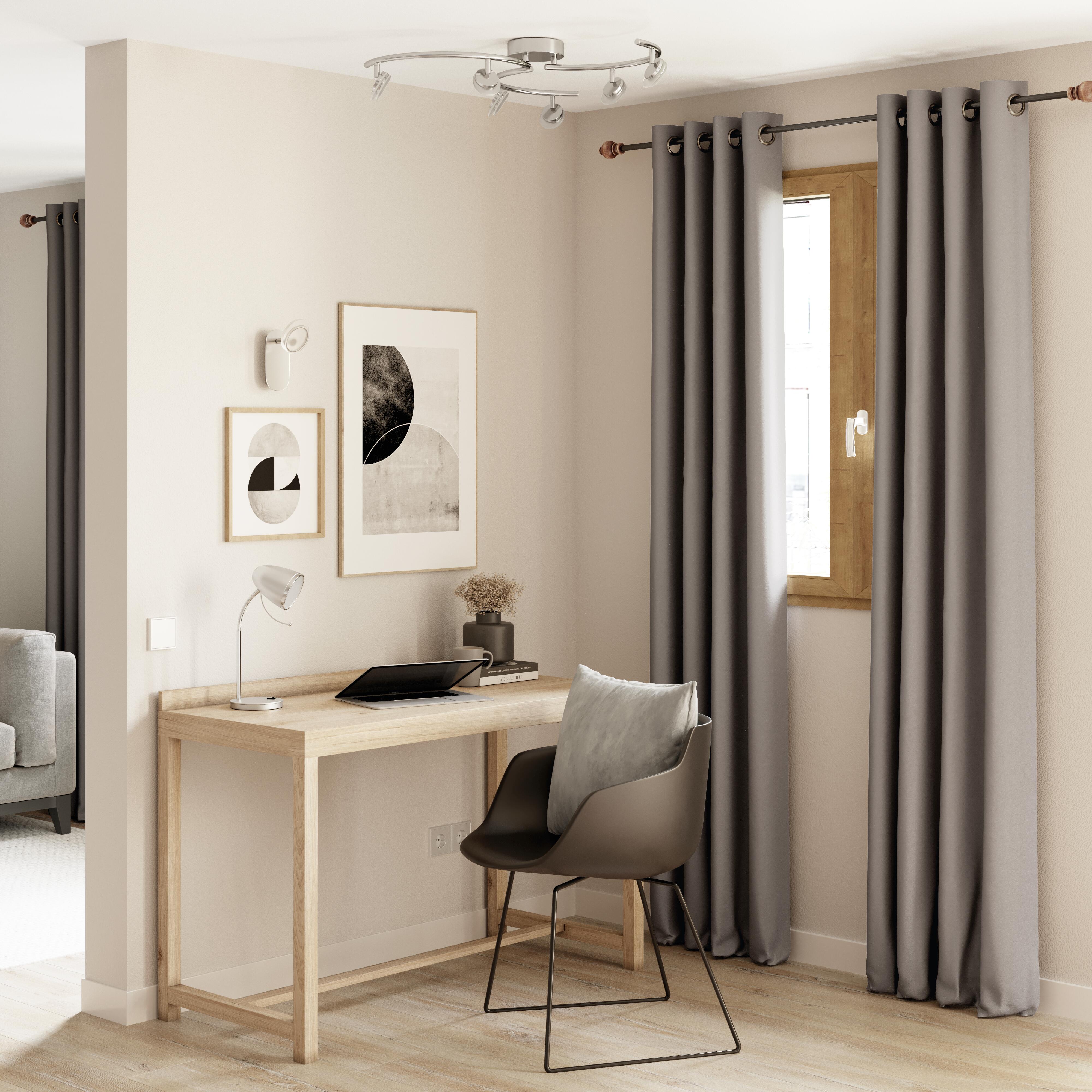 Cortinado ilhós New Manchester 140x280cm cinza Inspire - 25