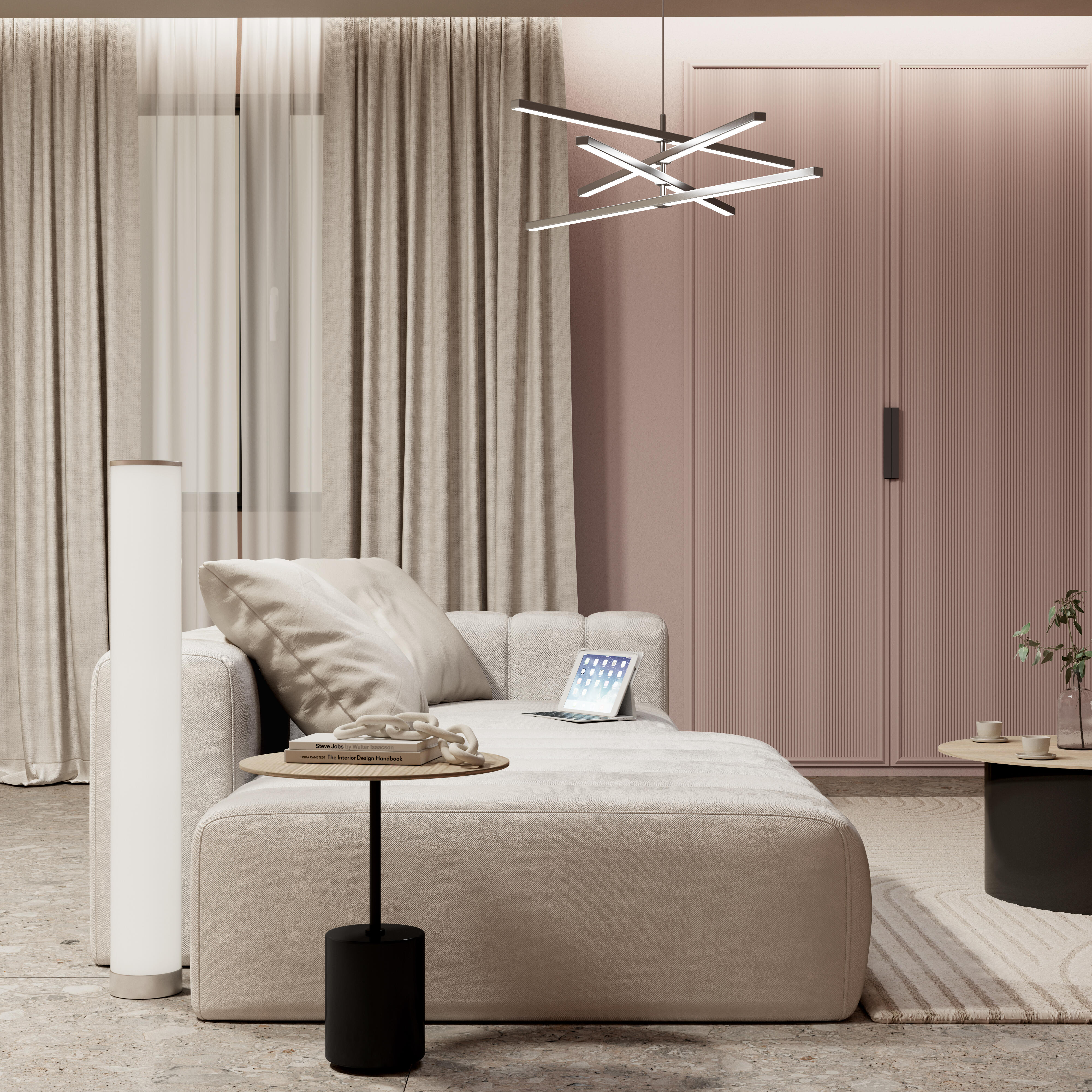 Cortinado fita e/ou presilha blackout Annalise 140x280cm bege Inspire - 3