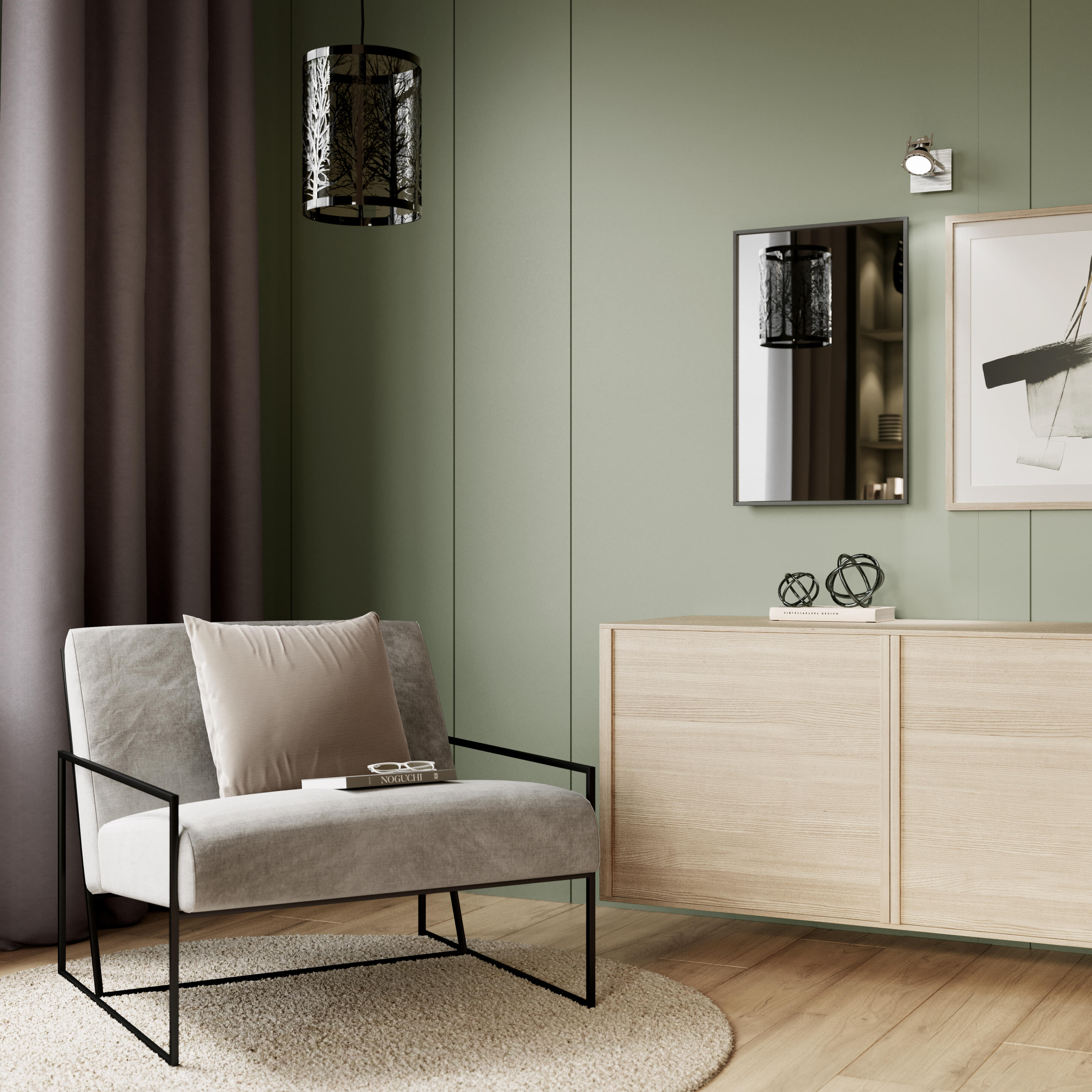 Cortinado ilhós New Manchester 140x280cm taupe Inspire - 15