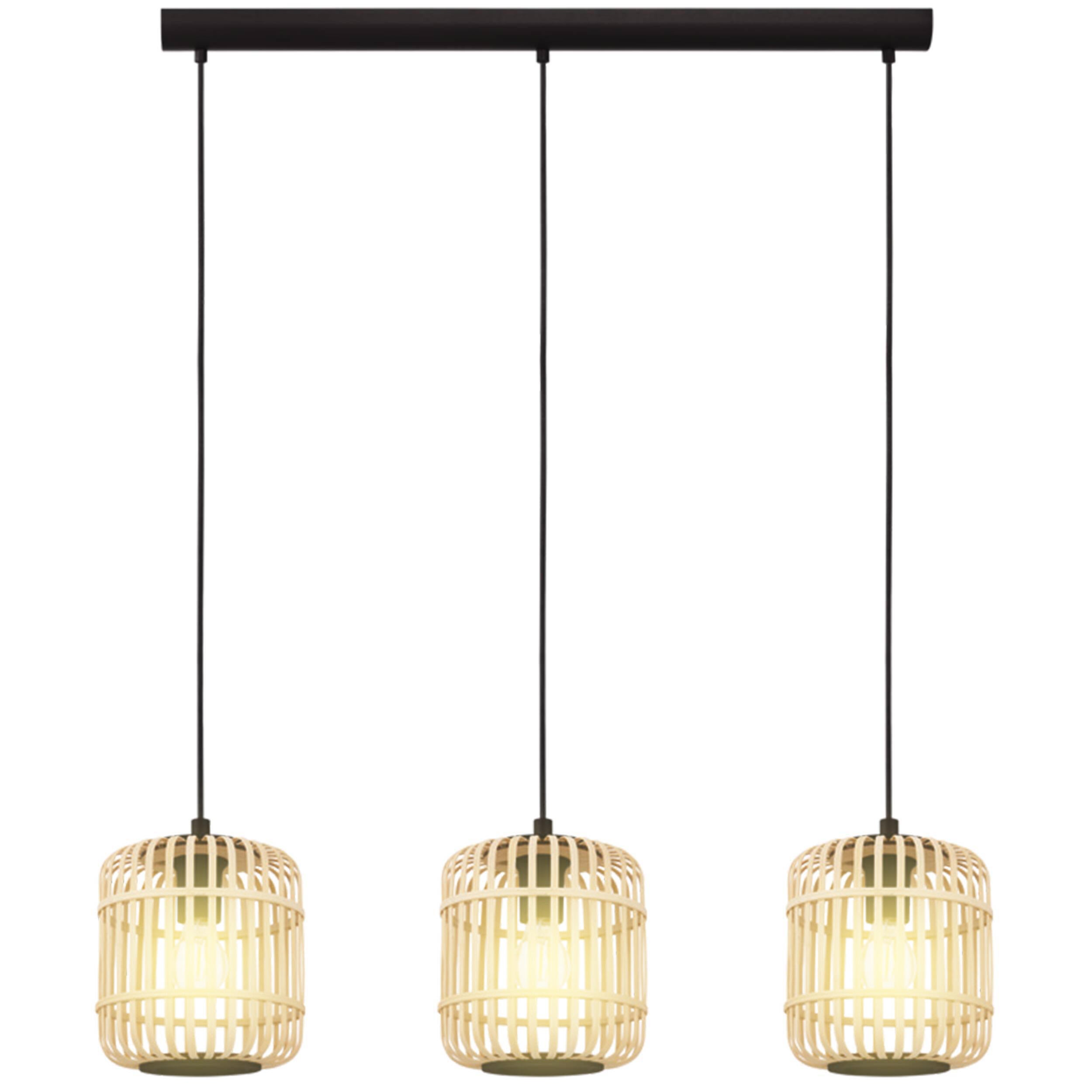 Suspension Bordesley, noir, l.91 cm, E27 - 5