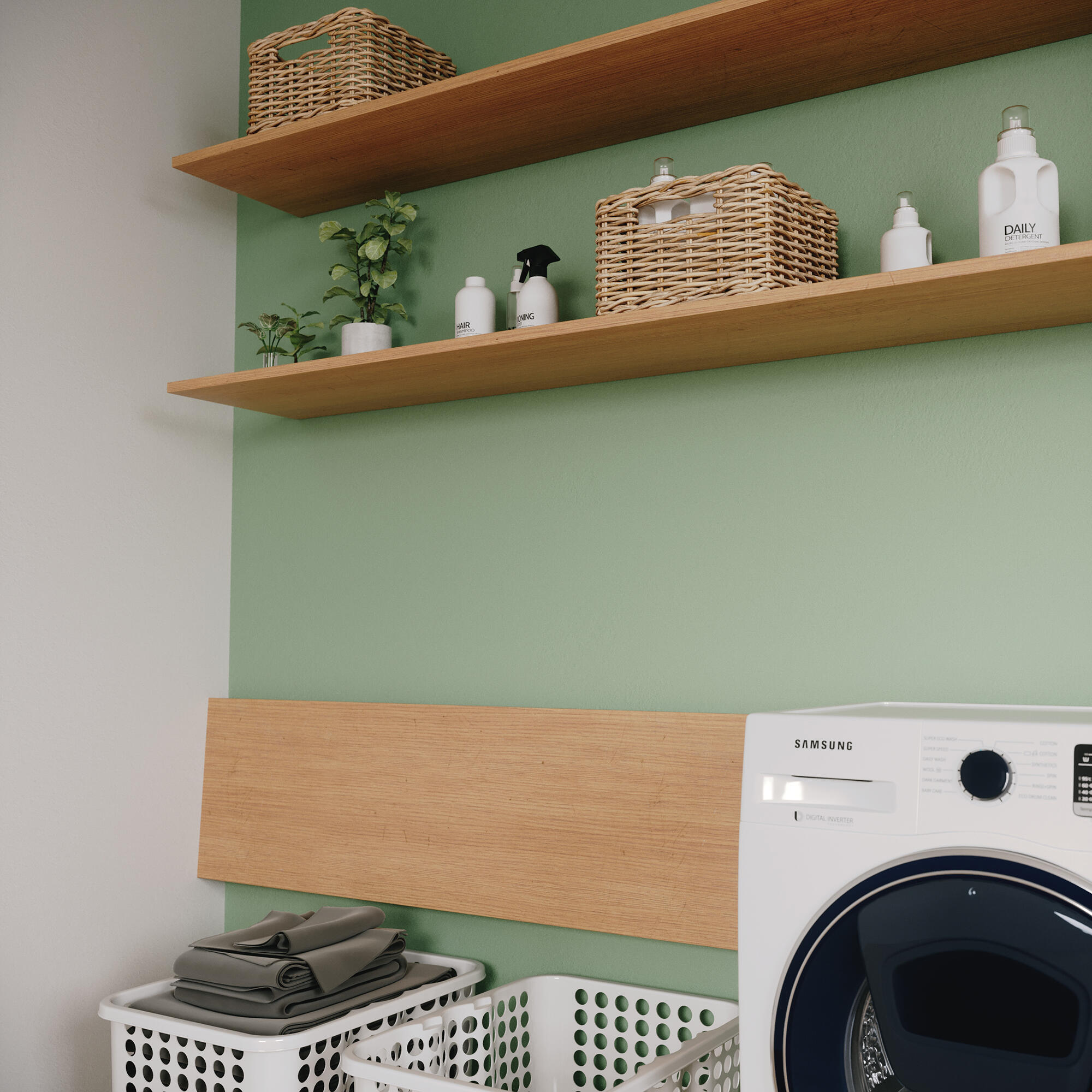 Suporte para prateleira abatível aço branco 30x14 cm 30 kg Faldi - 3