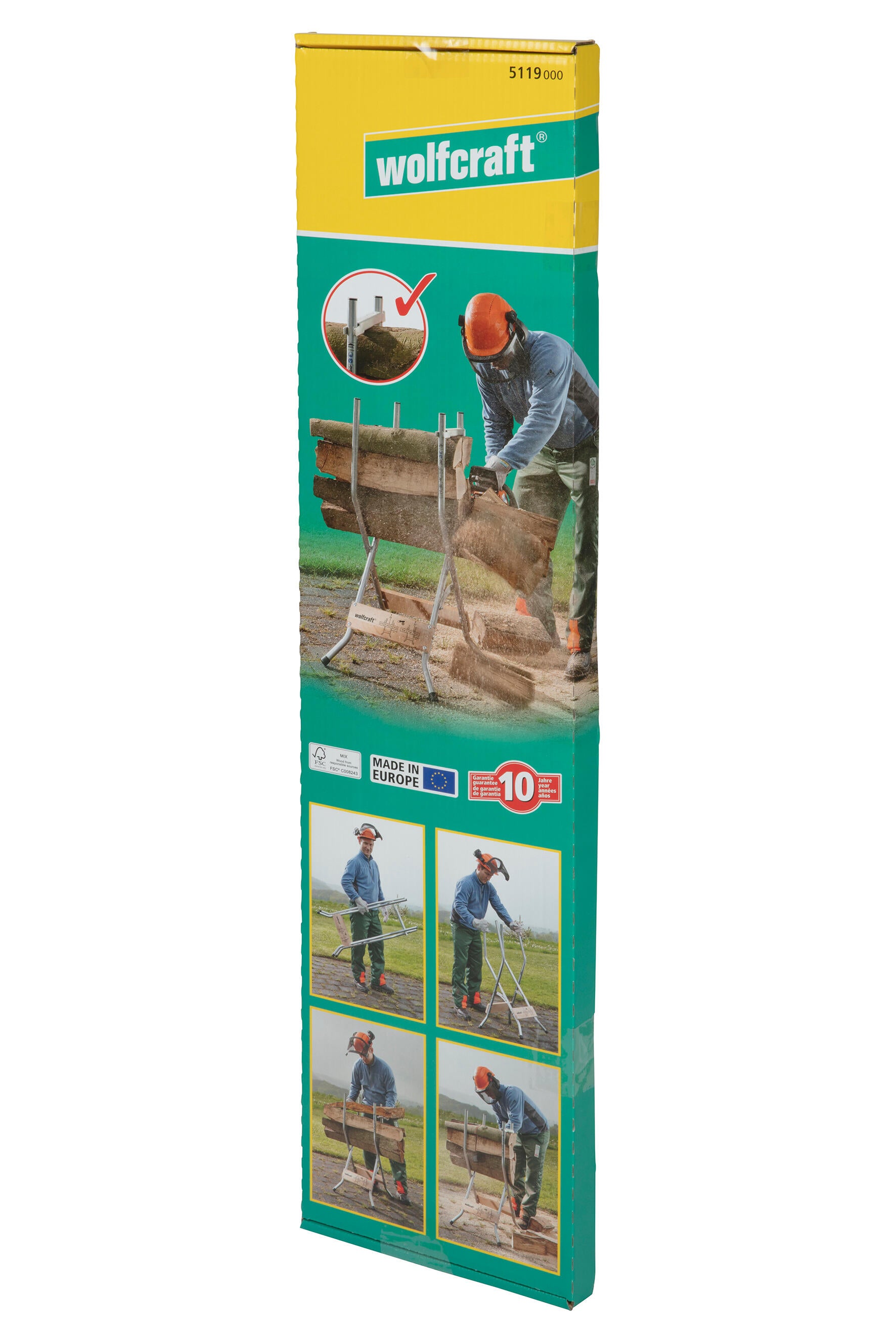 Chevalet 2 bras WOLFCRAFT Spécial tronçonneuse petit modèle - 5