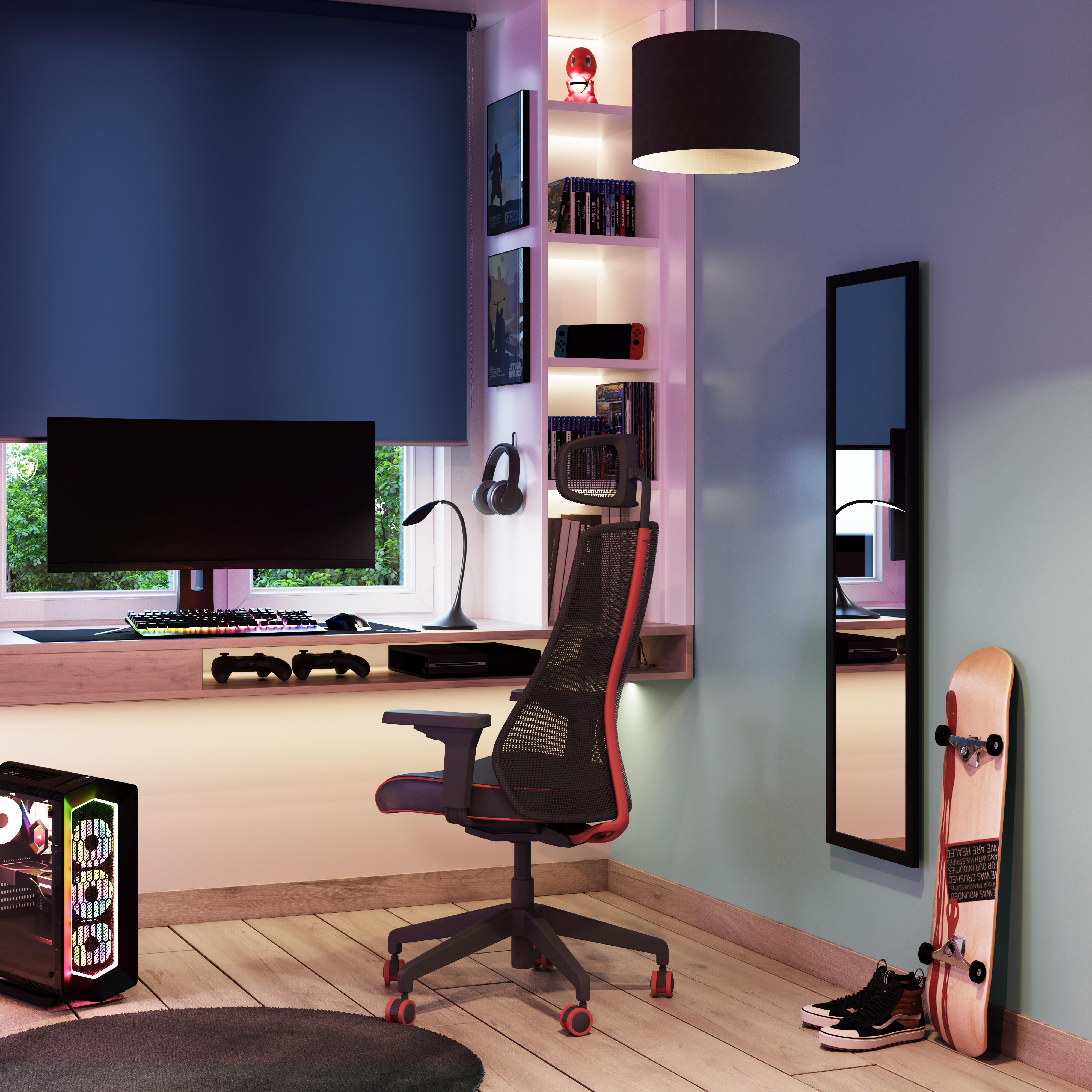 Espelho INSPIRE porta 30x120cm preto - 15