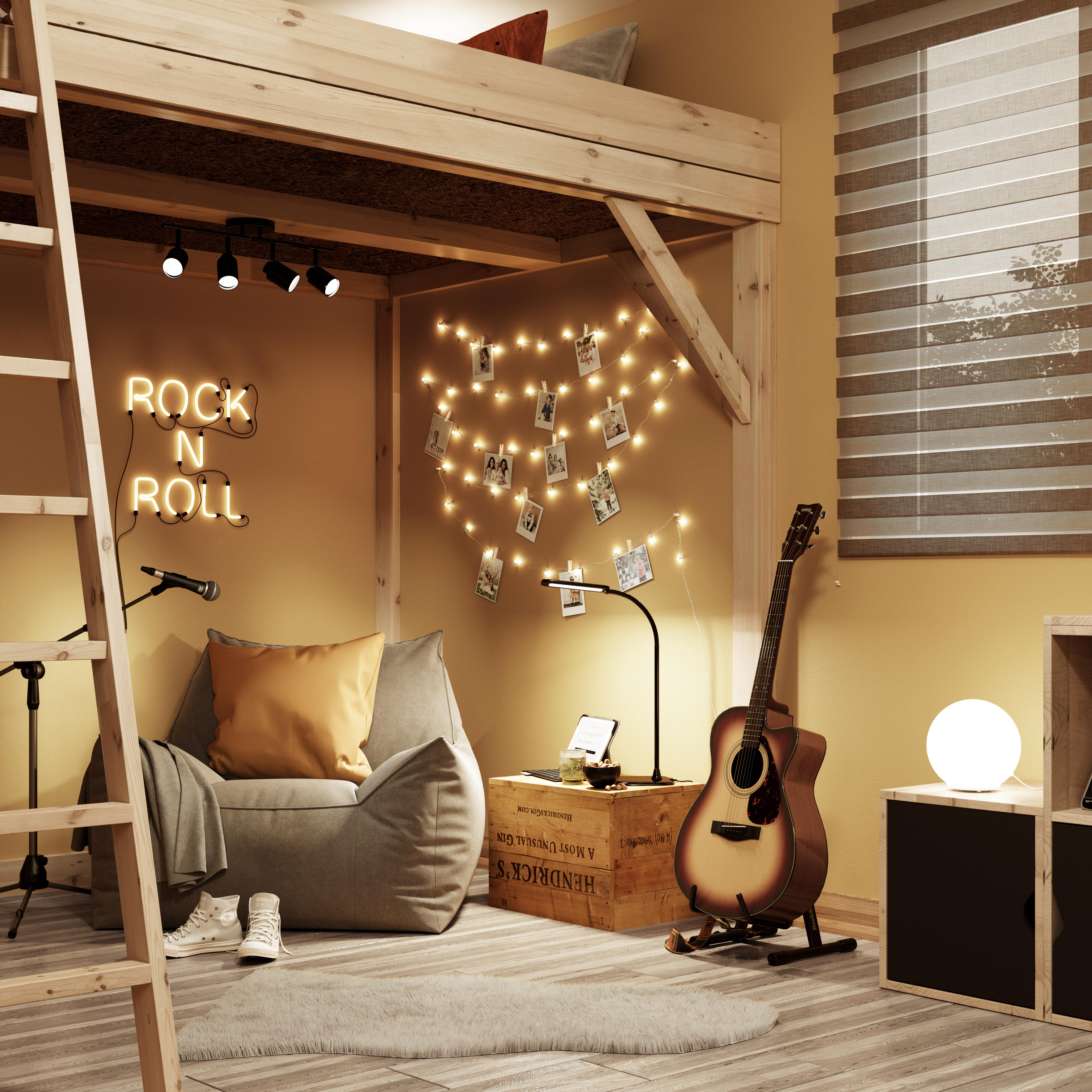 Foco decorativo INSPIRE TEKLA 4 LÂMPADAS GU10X4 METAL PRETO - 3