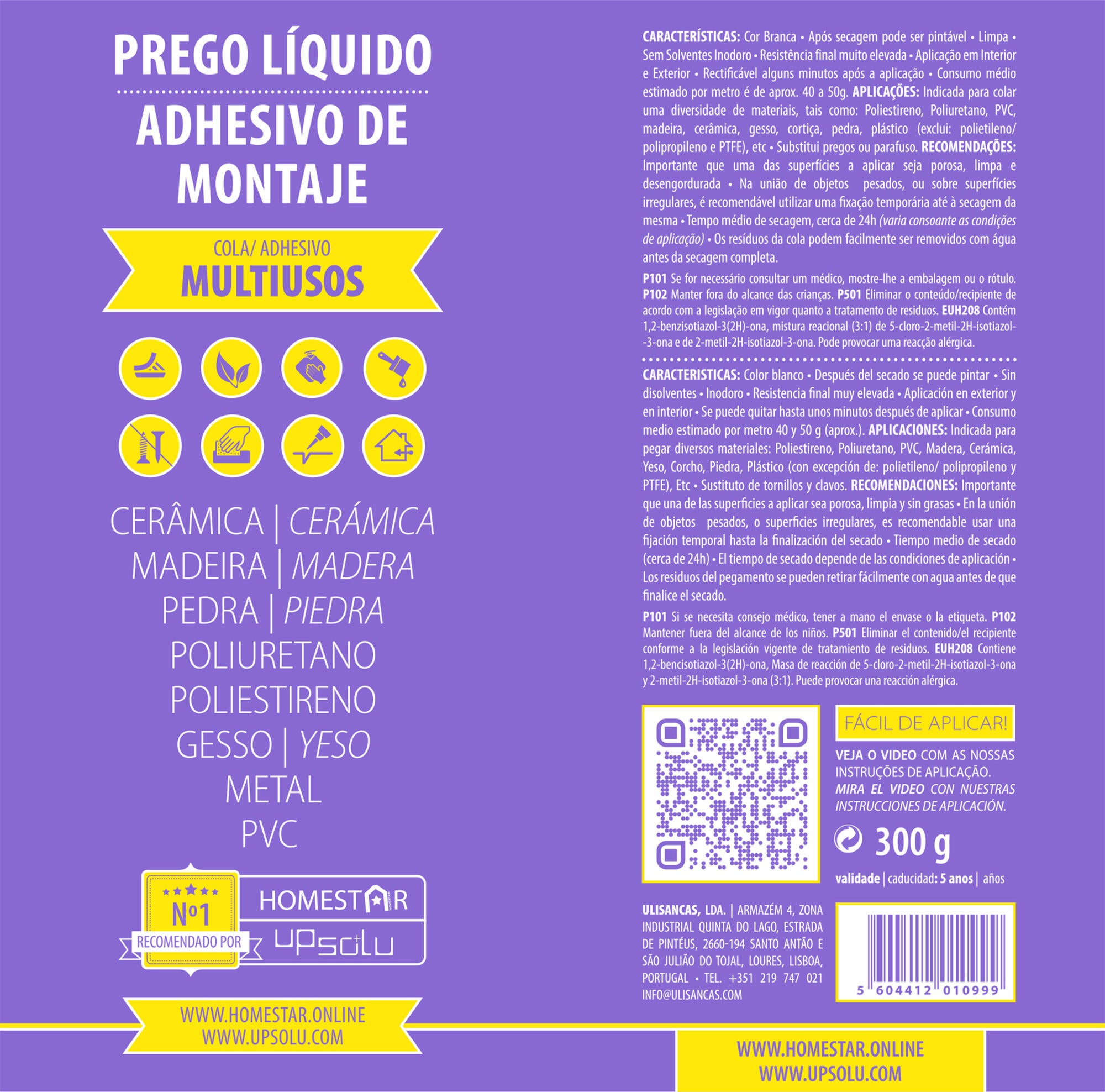 Cola adesiva multiusos Prego Líquido 300 gr - 2