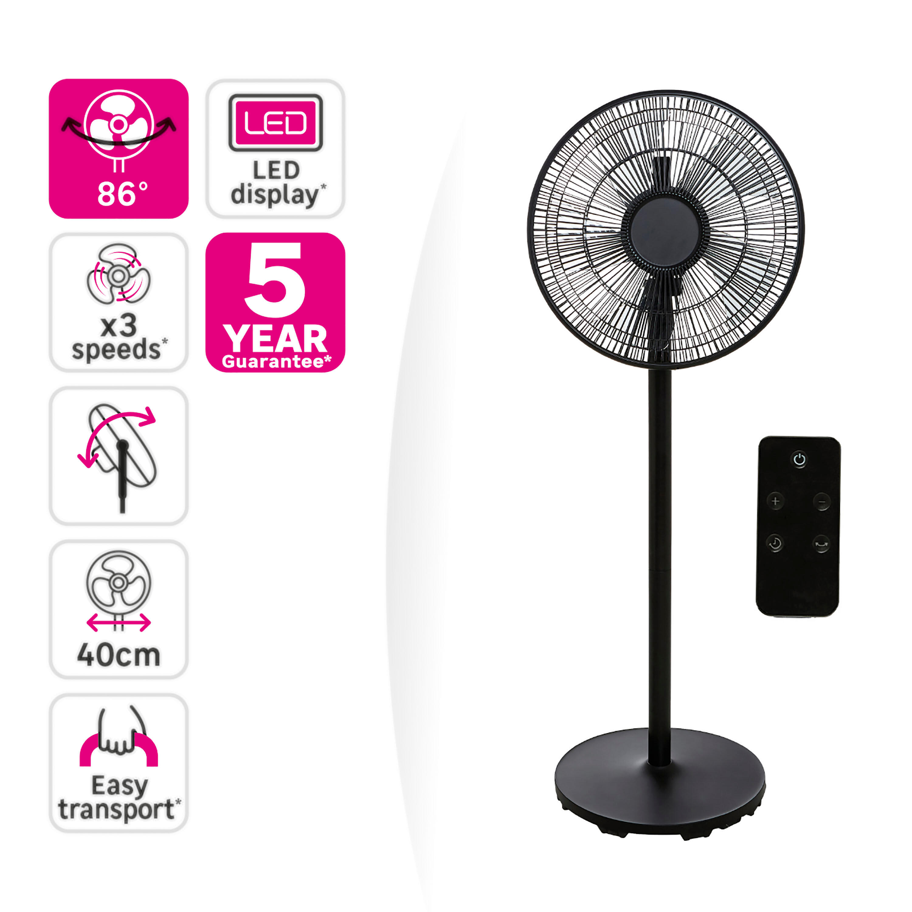 Ventilador Loft Digit Equation, preto, motor DC, silencioso, economia de energia, zr reintroduzido, controle tl, inclinação - 1