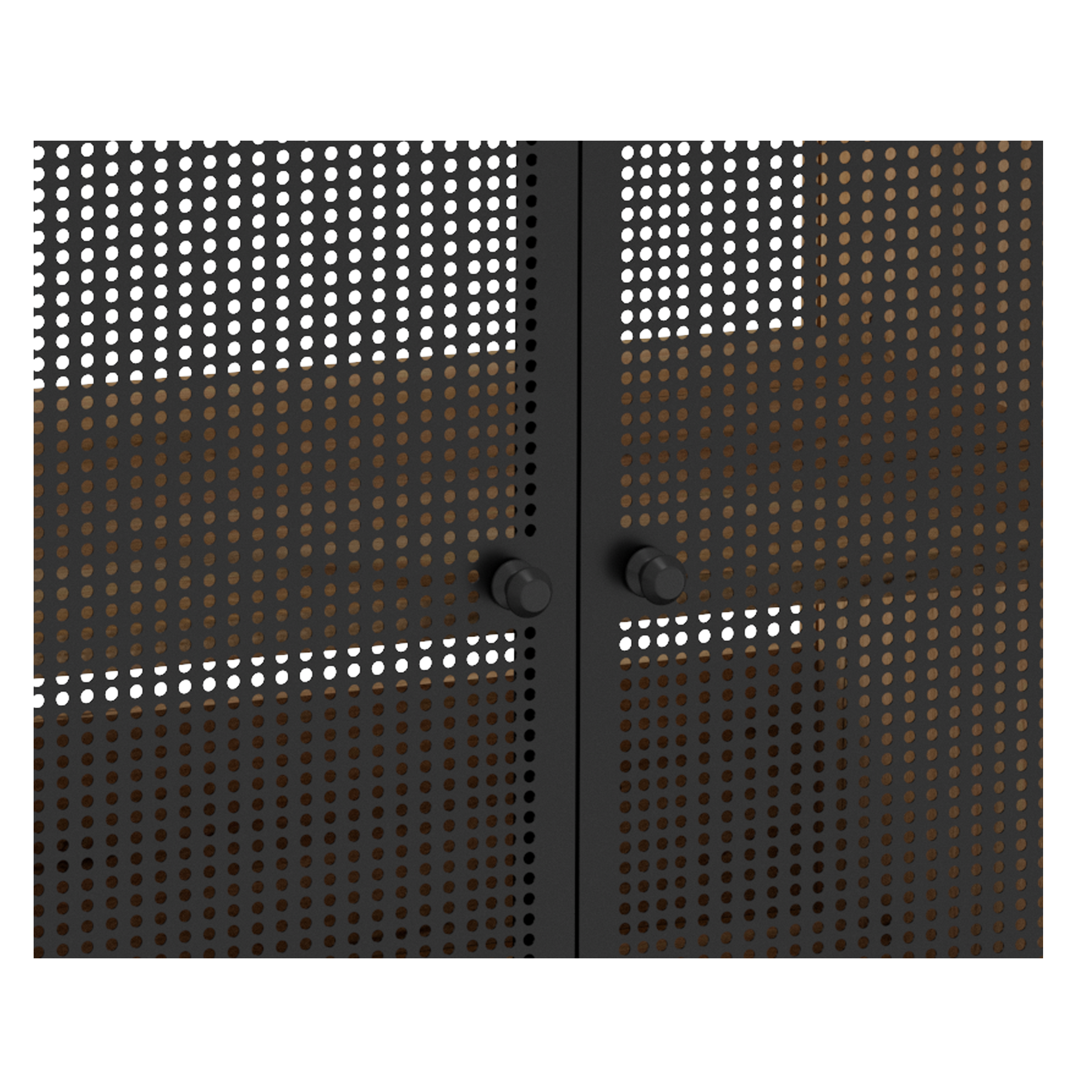 Szafka pod umywalkę stojąca Fiora 70x43.5x80 cm brązowo-czarna Defra - 6