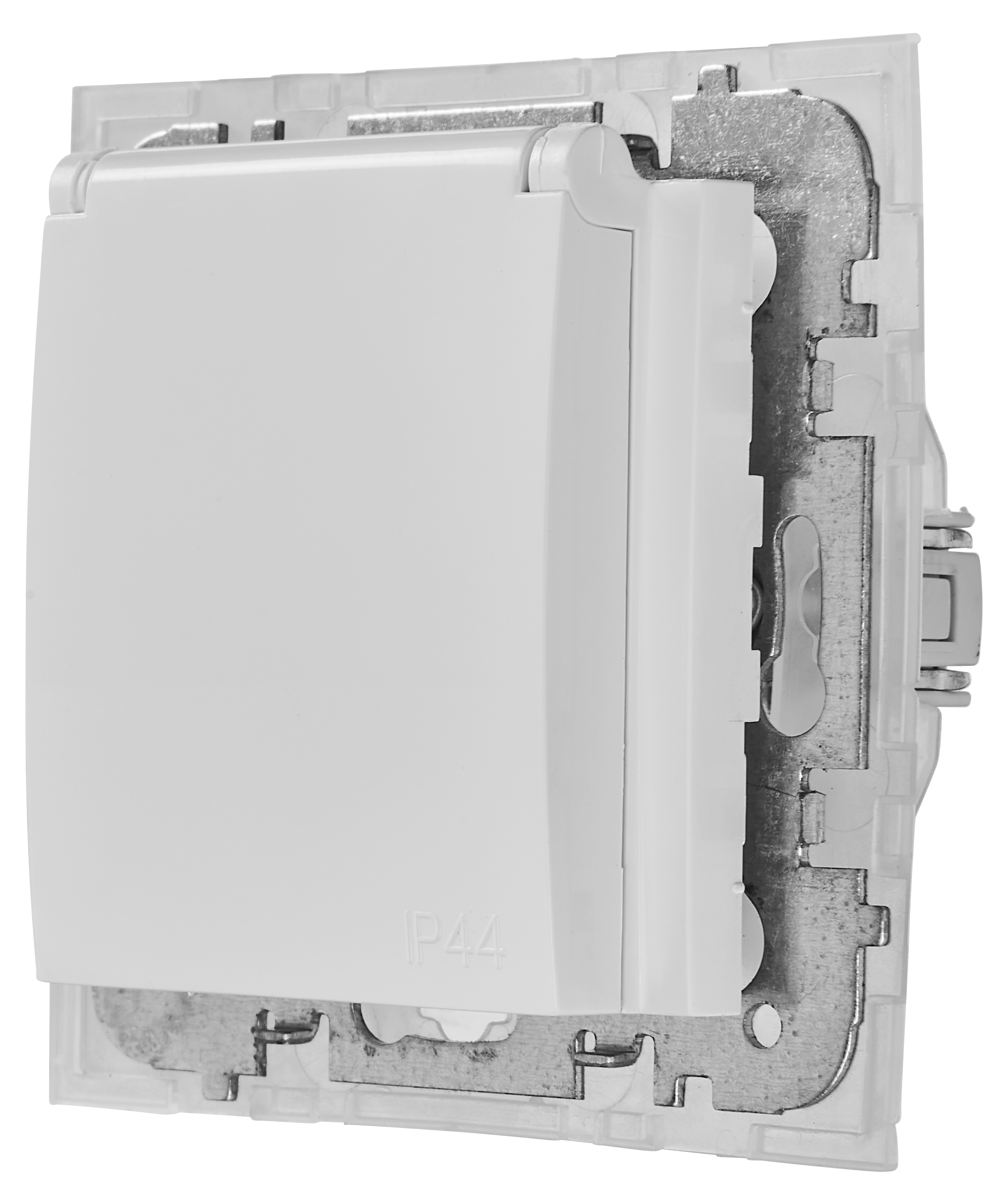 Gniazdo pojedyncze IP44 Biały FLAVIA ELEKTRO-PLAST - 3
