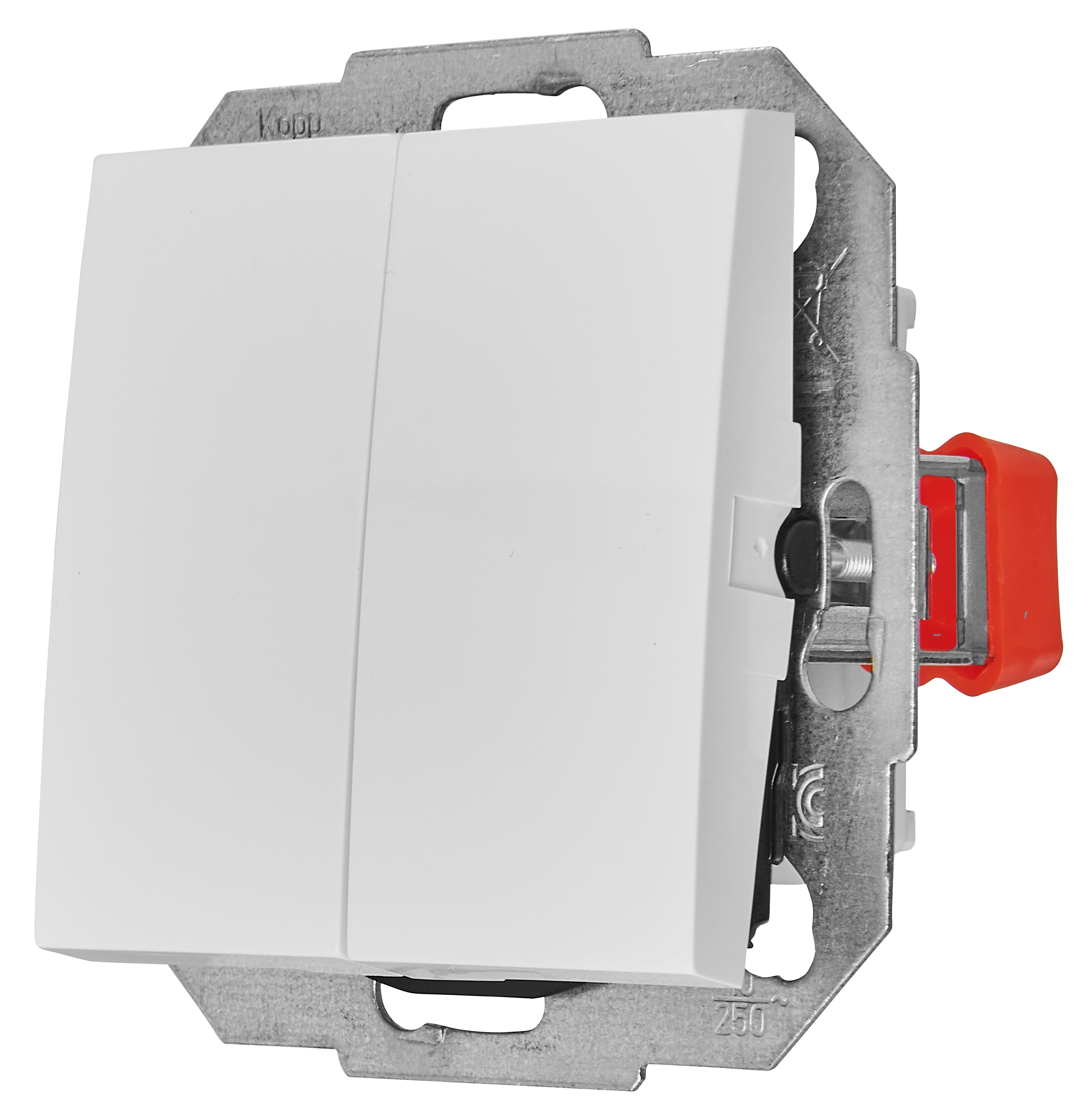 Włącznik podwójny schodowy Biały FLAVIA ELEKTRO-PLAST - 3