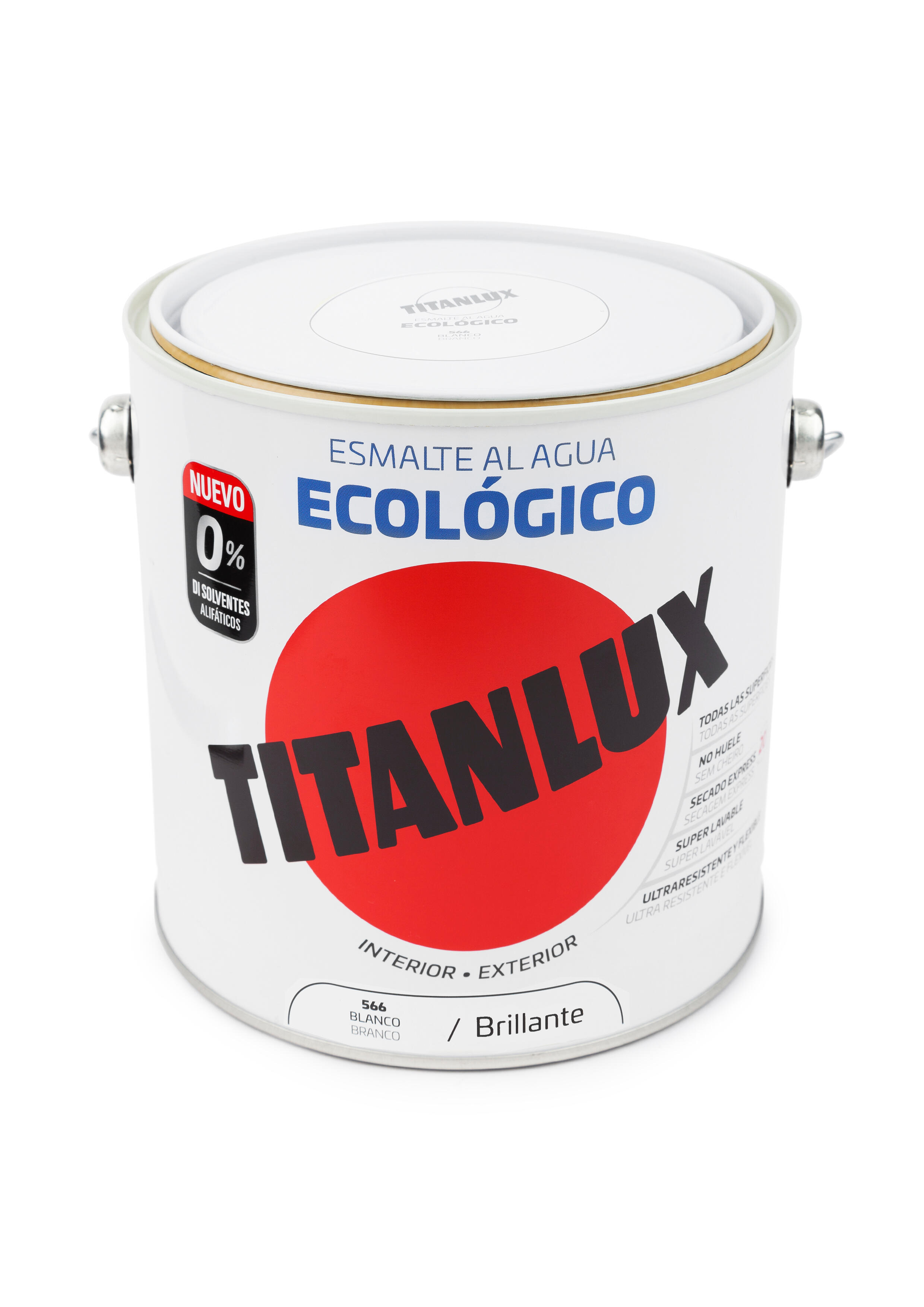 Esmalte interior brilhante TITANLUX 4L BRANCO - 2