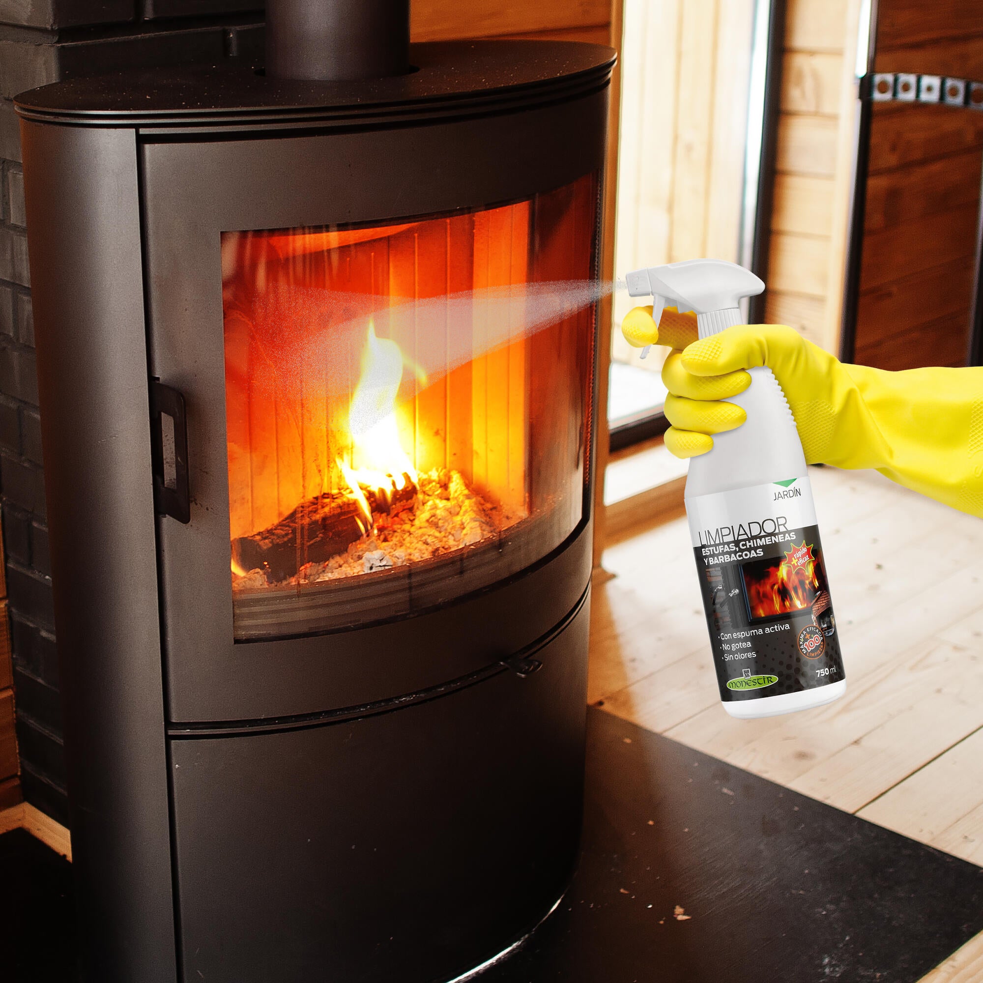 Limpiacristales estufas y chimeneas MONESTIR 750ml - 2
