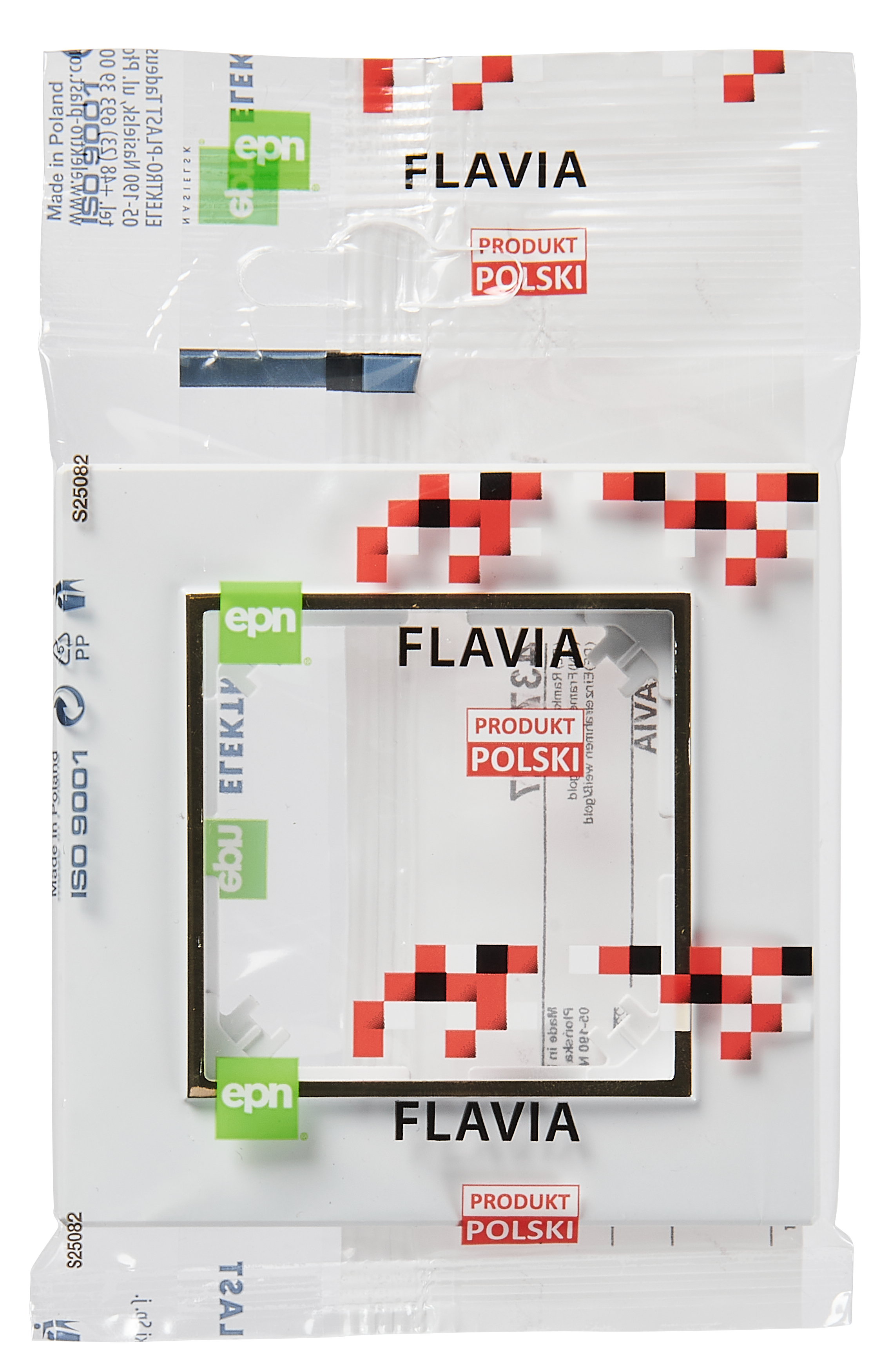 Ramka pojedyńcza Flavia Biały/Złoty ELEKTRO-PLAST - 2
