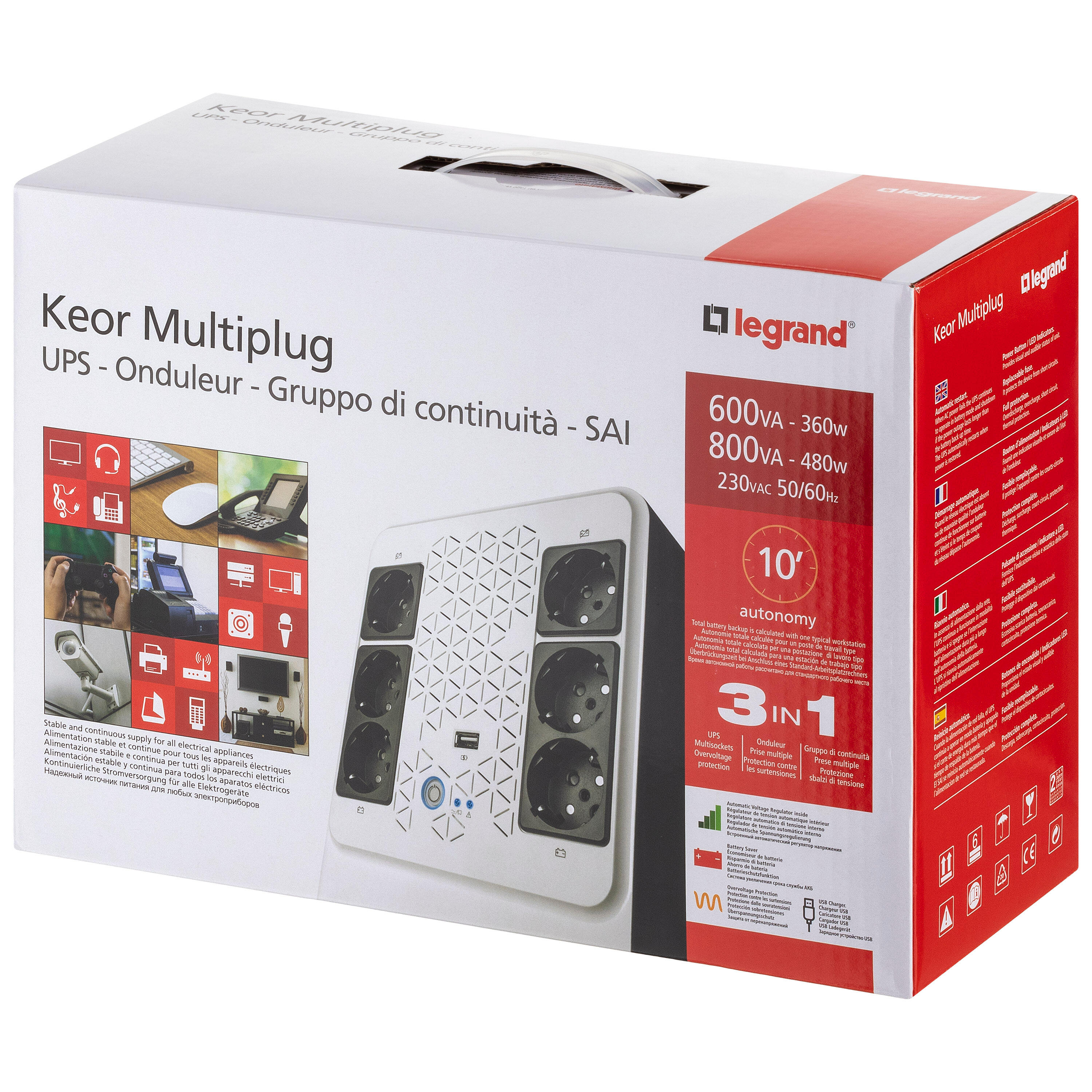 Onduleur Keor multiplug 600VA LEGRAND - 4