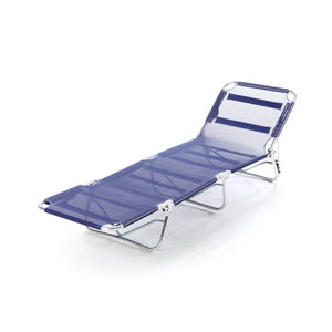 Sdraio Pieghevole Outsunny Con Foro Viso - Lettino Giardino Imbottito, Grigio - Foto 11