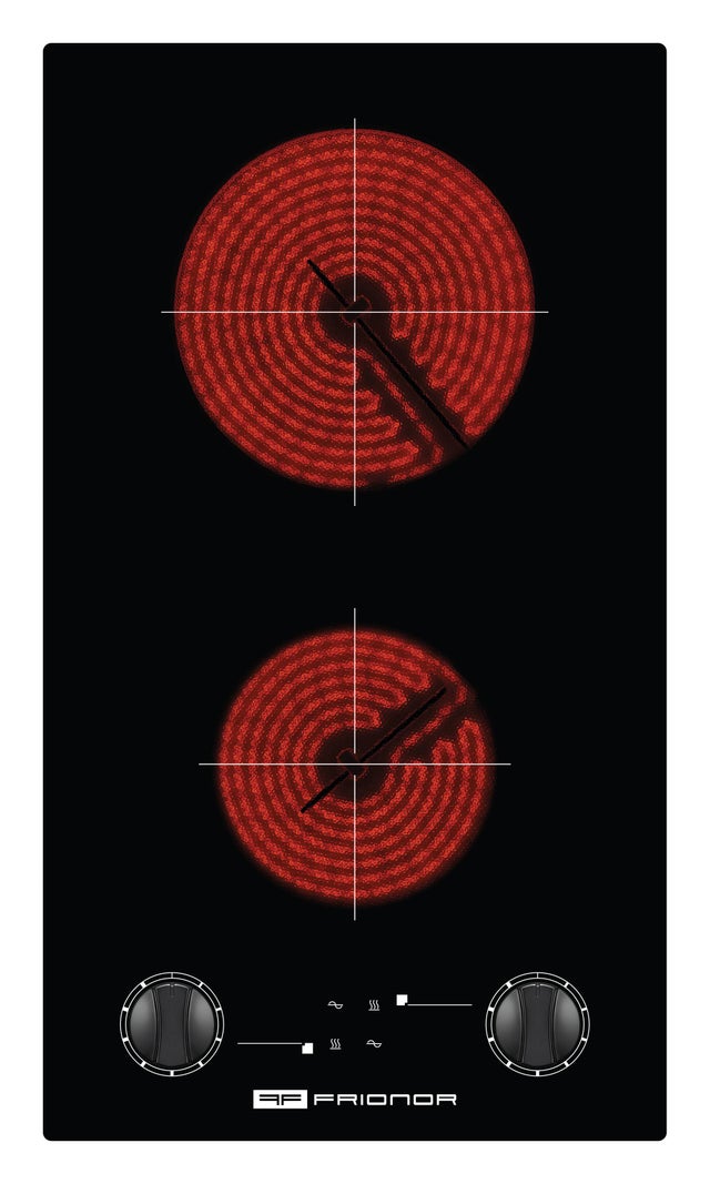 Domino vitrocéramique 2 foyers manettes - DVM29 FRIONOR