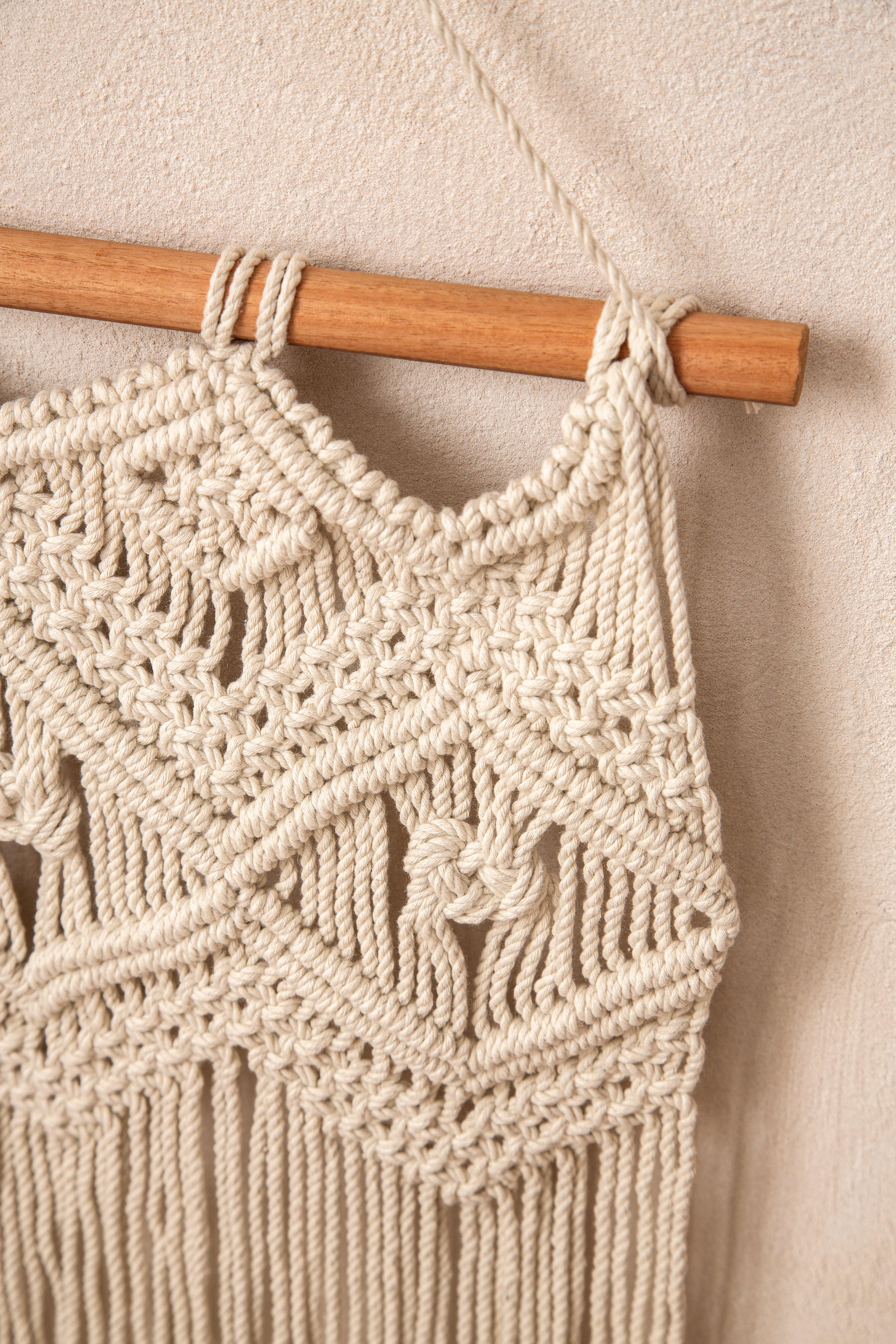 Painel decorativo perede macrame 40 x 60 cm Nº2 - 12