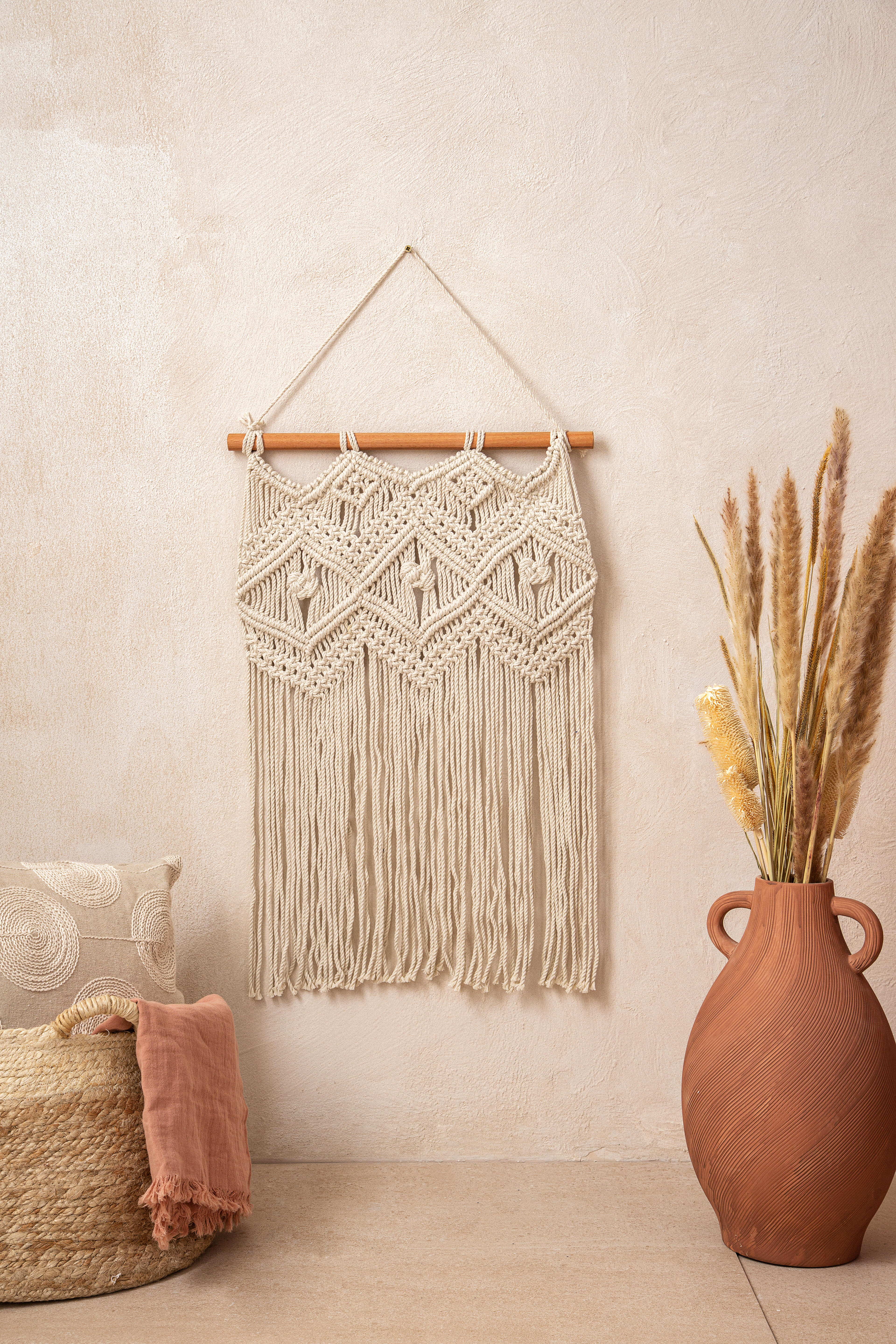 Painel decorativo perede macrame 40 x 60 cm Nº2 - 10
