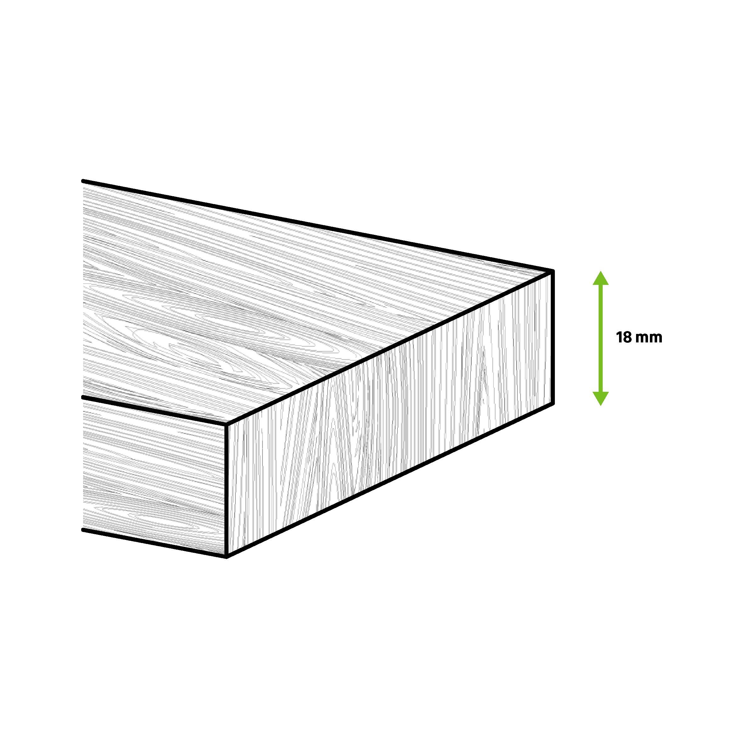Tablero macizo de pino de 50x80x2,8 cm - 2