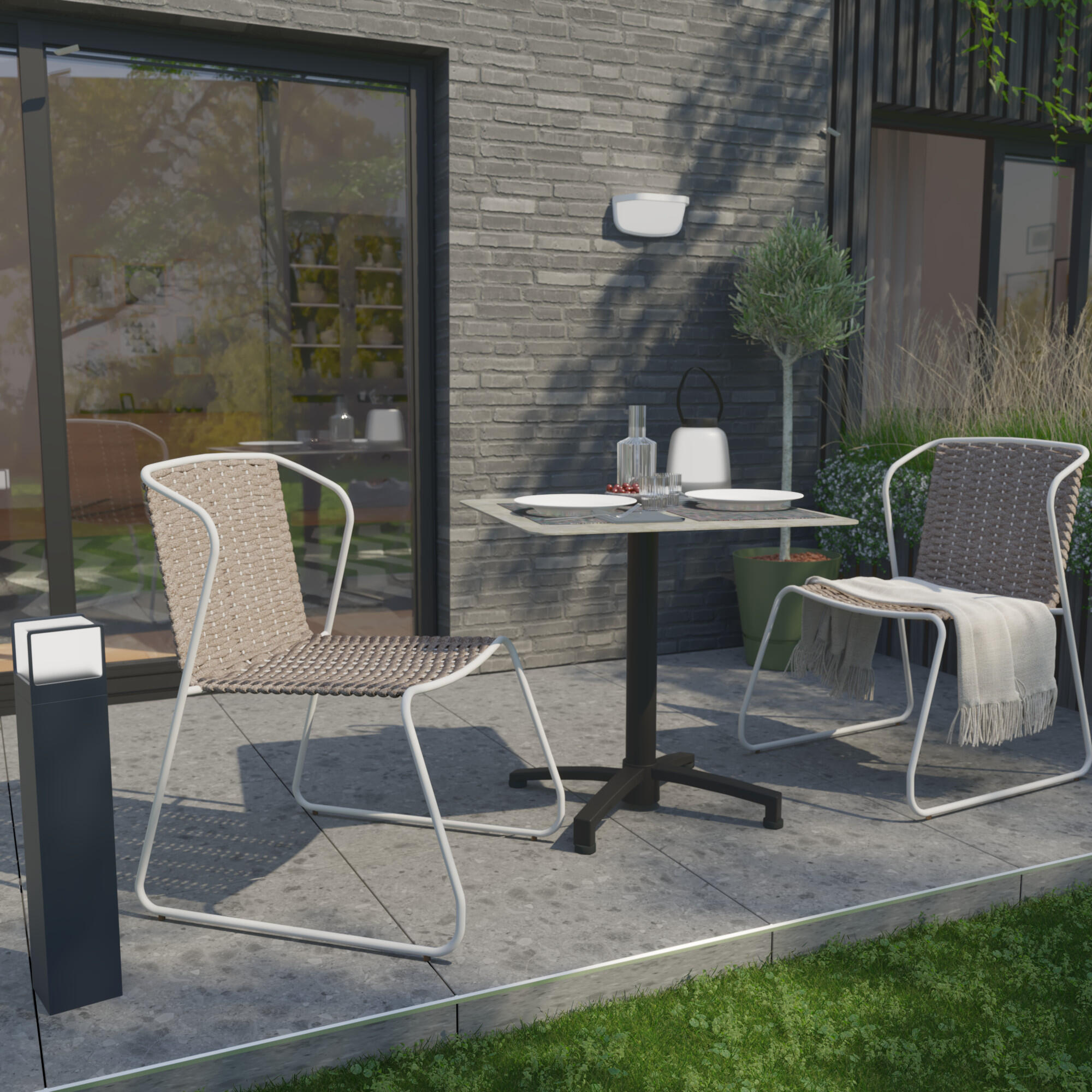 Potelet extérieur LED, 1930 lumens blanc neutre, anthracite Telin INSPIRE - 3