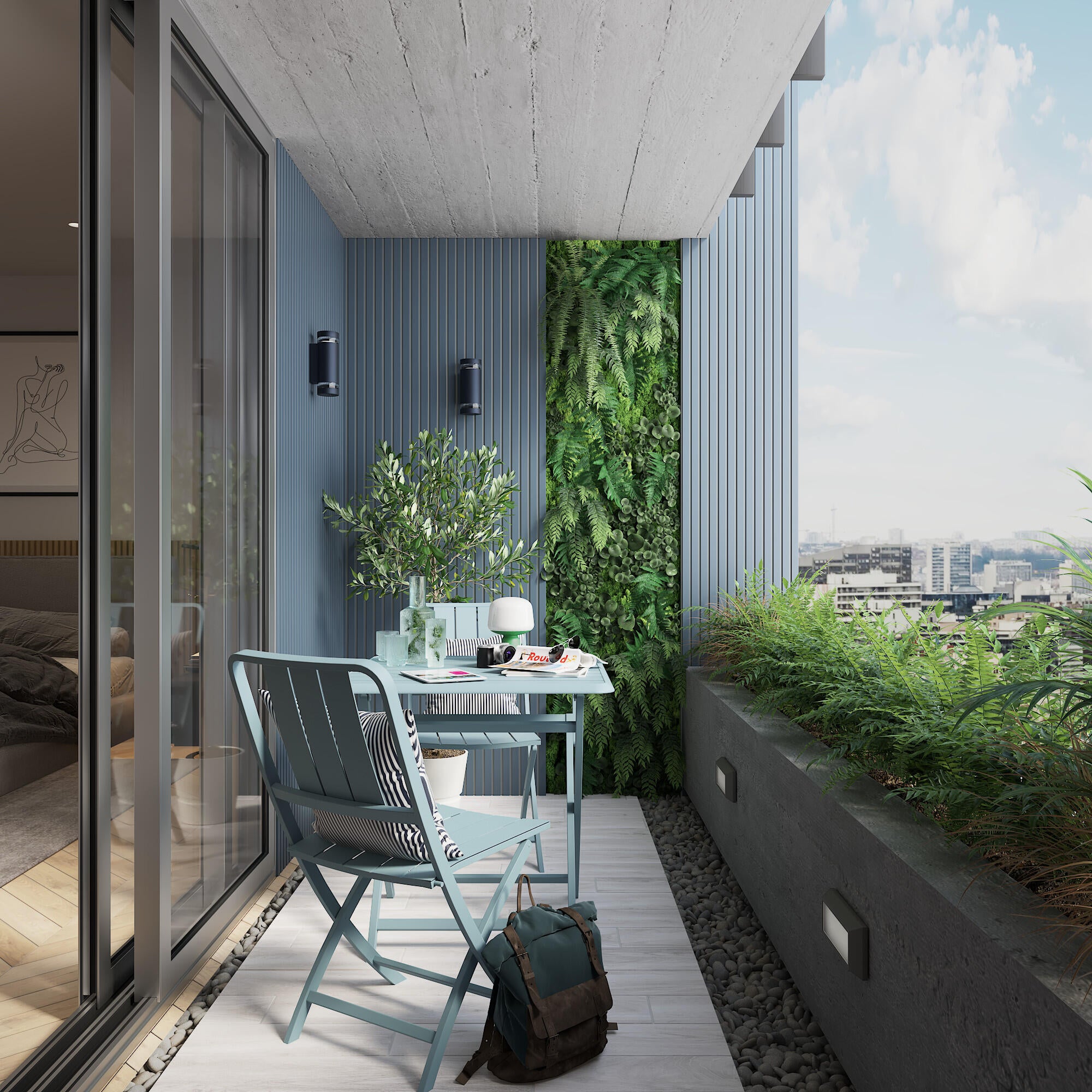 Applique LED moderno da esterno Lakko bianco IP44, luce bianco naturale 1500 lumen, INSPIRE - 6