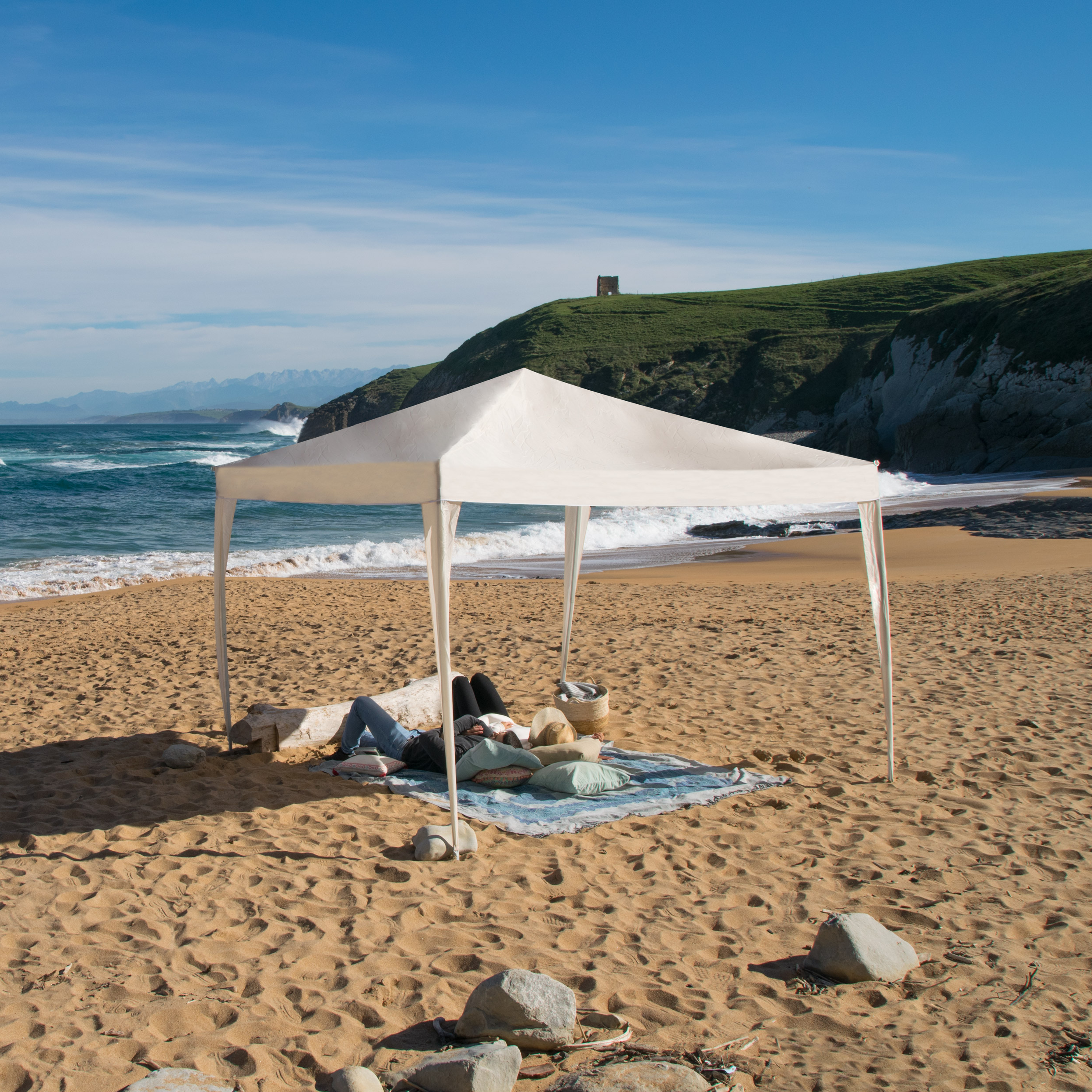 Carpa desmontable Cies blanco 3x3 metros - 2