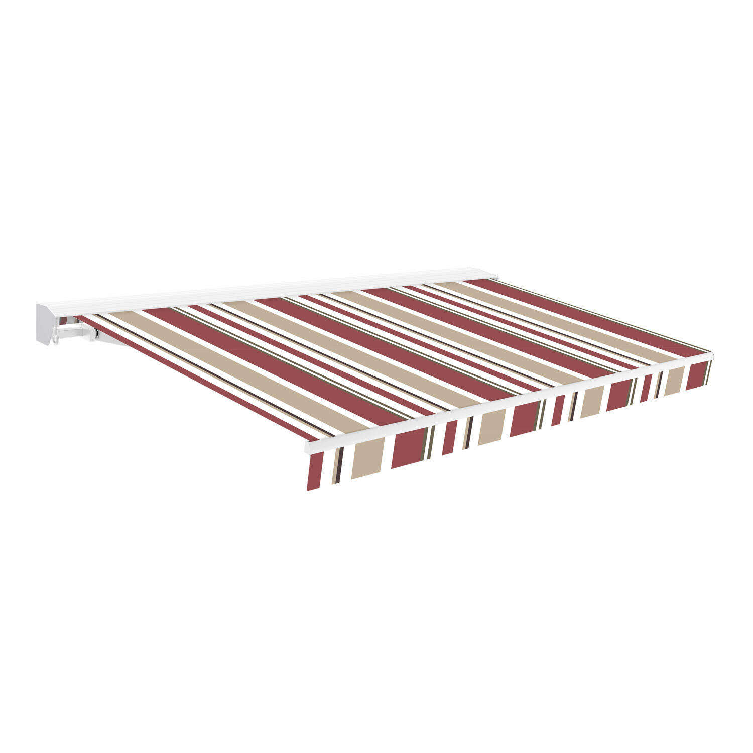Toldo semicofre motorizado pro+ rayas de 395x250 cm